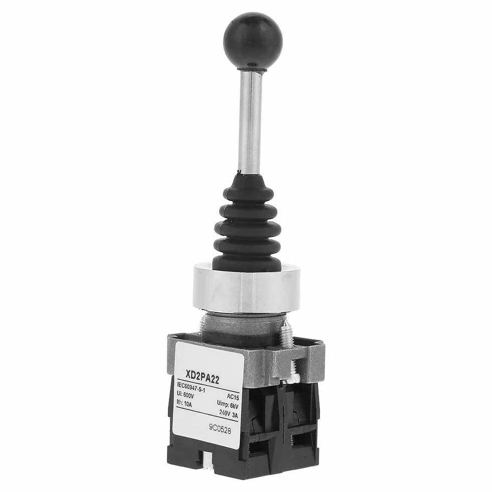 Przełącznik joystick, 1 sztuka, Xd2pa2cr 2no 2-pozycyjne resetowanie sprężyny Momentan Joy Stick Joystick, zamiennik przełącznika przemysłowego