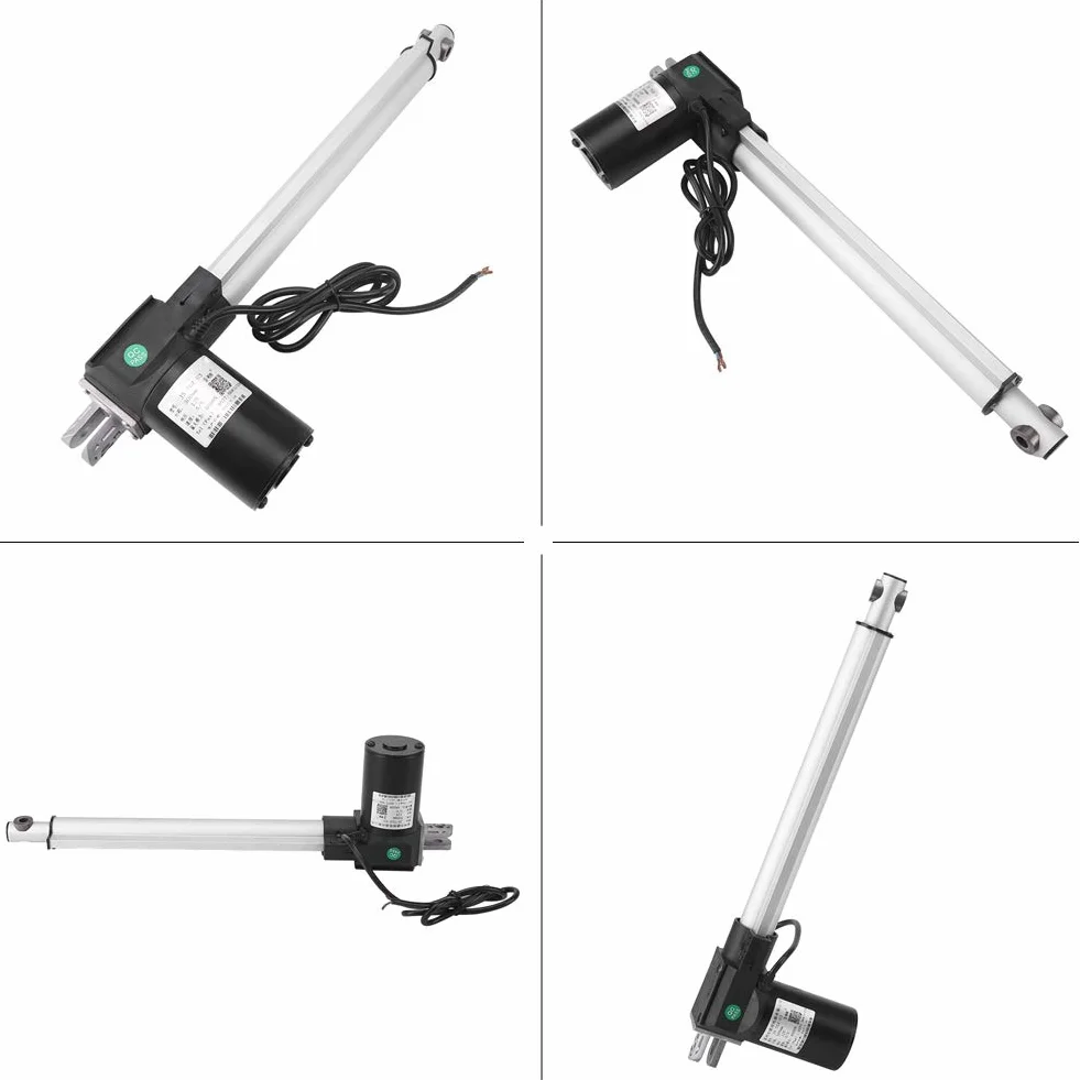 Siłownik Liniowy DC 12V, 300mm, 4000N, Elektryczny Mechanizm Otwierania Drzwi z Uchwytem Montażowym do Samochodów, RV, Statków, TV, Stołów Podnośnych