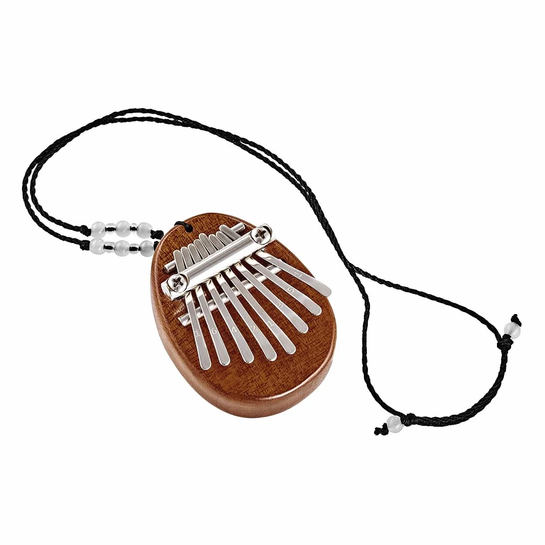 Kalimba Sonic Energy Lite Drewno – 8 Dźwięków w Tonacji C-dur – do Medytacji, Sekcji Perkusyjnej i Jogi – Sapele – w Zestawie Ozdobny Sznurek (KL8MINI)