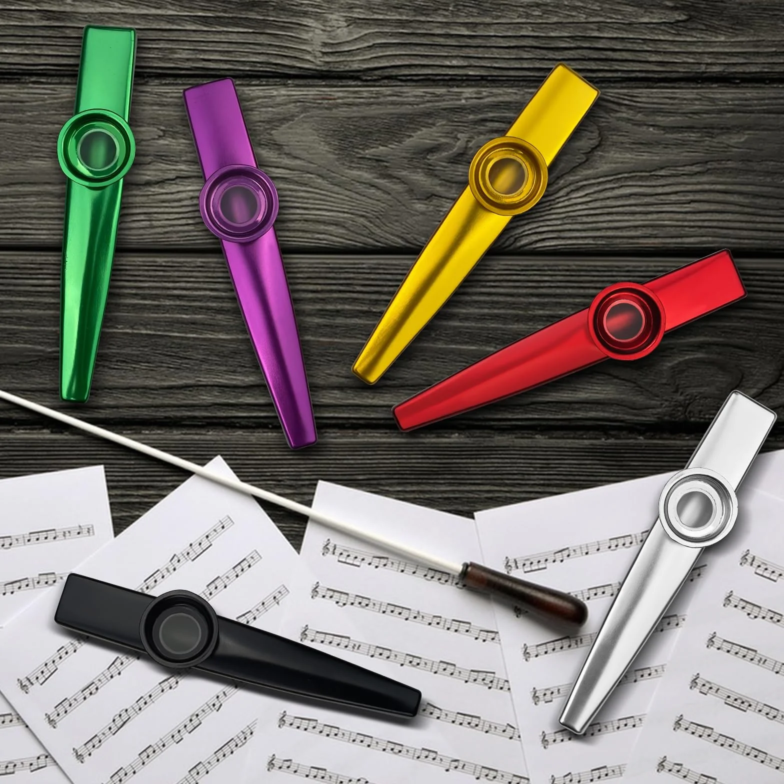 Metal Kazoo instrument perkusyjny 2 sztuk
