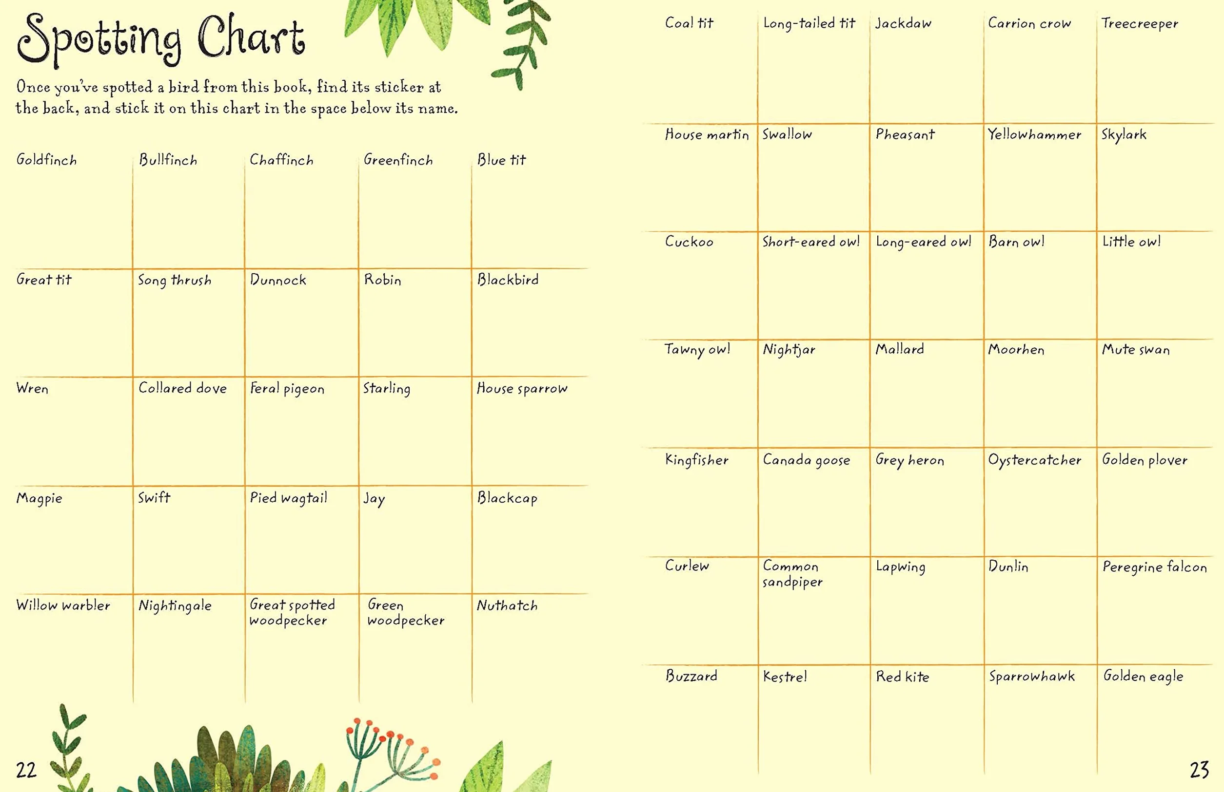 Birds to Spot (Usborne Minis)