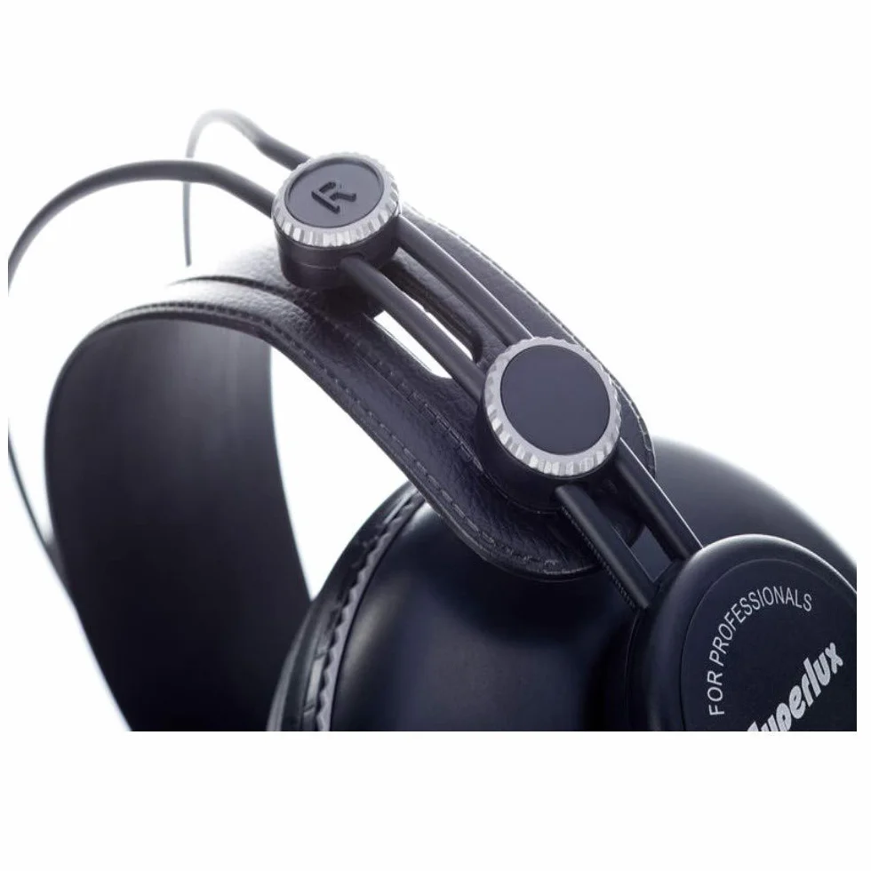 Superlux HD662B Czarny zestaw słuchawkowy Circumauralny - Słuchawki (wokół, z drutem, 10-30000 Hz, 98 DB, 2,5 m, czarny)