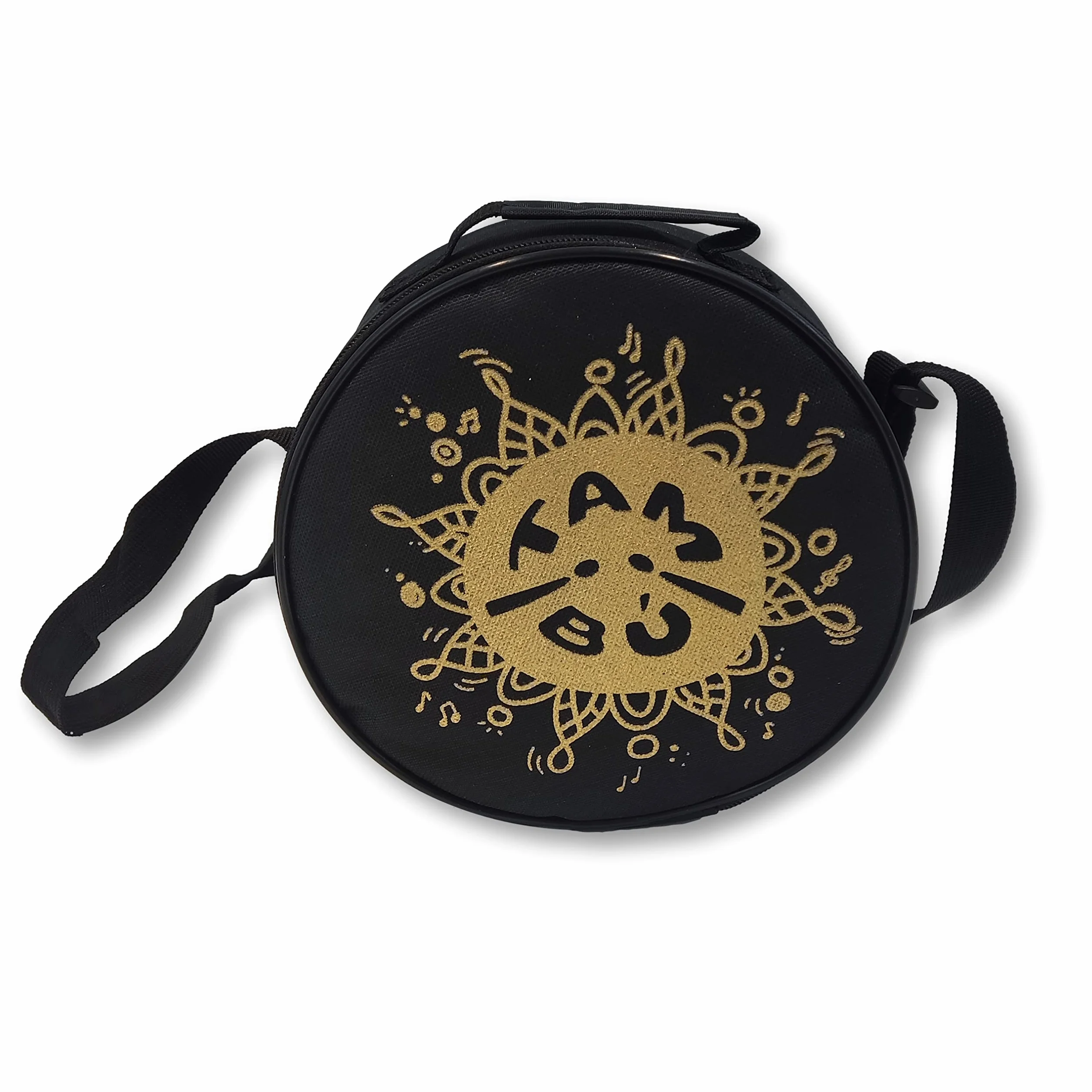 Stalowy bęben językowy tambú, 20 cm, 11 dźwięków, handpan, metalowy instrument perkusyjny, matowy niebieski