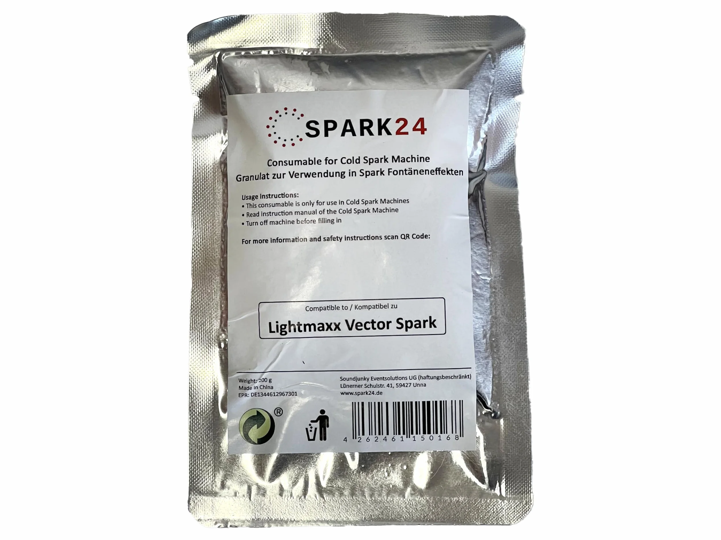 Granulat kompatybilny z Lightmaxx VECTOR Spark Up! Proszek tytanowy iskry