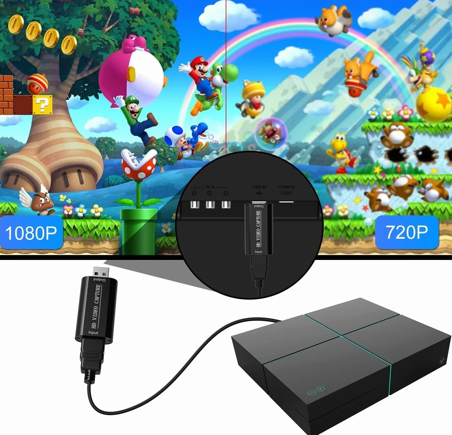 DIGITNOW Chwytak kart USB do przechwytywania audio do kaset winylowych na cyfrowy konwerter MP3, obsługa Mac i Windows 10/8.1/8 / 7 / Vista/XP