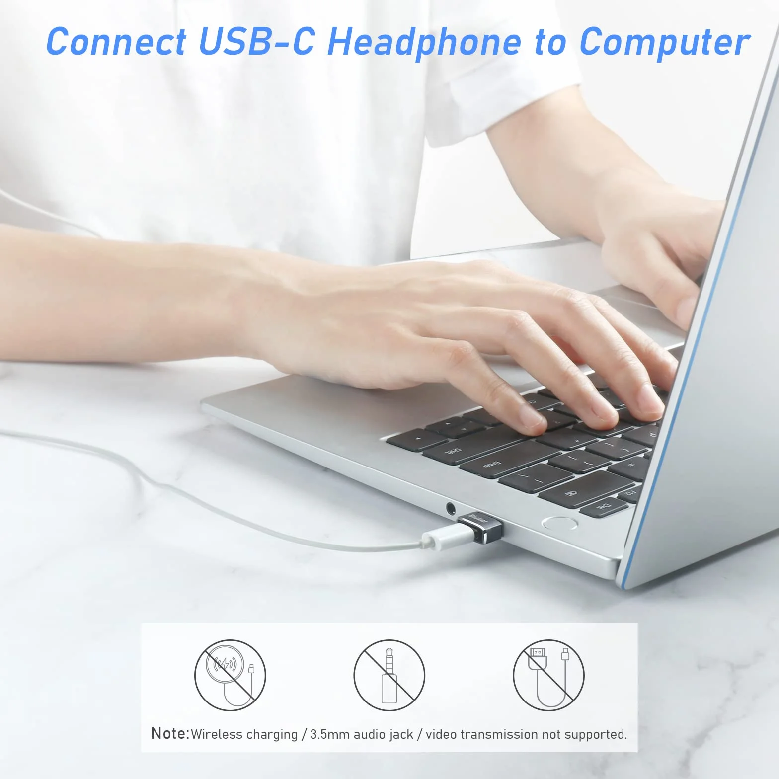 Blukar USB C Kobieta do USB Męska Konwerter, 3 Sztuki Typ C do USB-A Konwerter do Szybkiego Ładowania i Synchronizacji Danych, Kompatybilny z iPhone 16/15/14/13/12, Galaxy