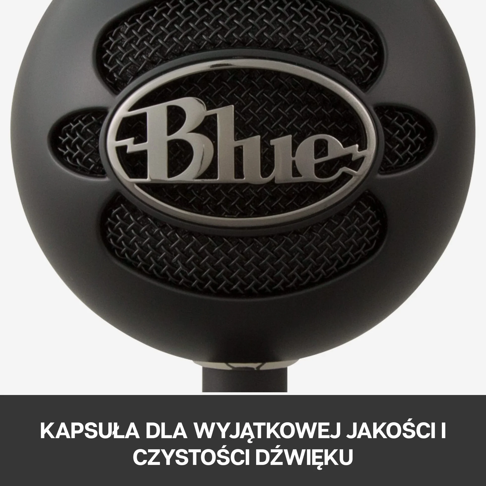 Blue Snowball Mikrofon USB do PC, Maca, Gamingu, Nagrywania, Streamingu, Podcasów, Kardioidalny, Dookólny Mikrofon Pojemnościowy, Stylowy Design Retro - Czarny