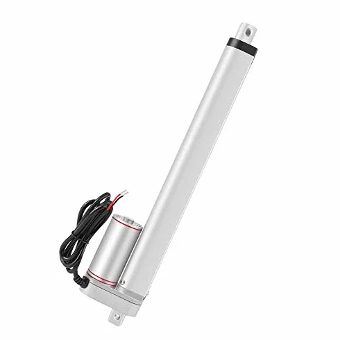 Siłownik liniowy elektryczny 50 mm / 100 mm / 150mm / 200mm / 250mm / 300mm / 400 mm / 500 mm 12VDC JS-TGZ-U1 Elektryczny pręt napędowy z wspornikami montażowymi (300 mm)