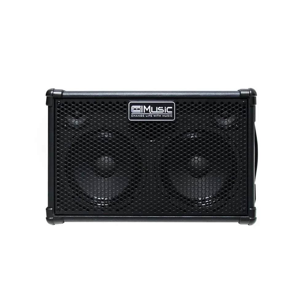 Coolmusic BP40D Wzmacniacz do gitary elektrycznej 80 W, Bluetooth, możliwość ładowania, efekt opóźnienia pogłosu, 6 wejść, 3-pasmowy korektor