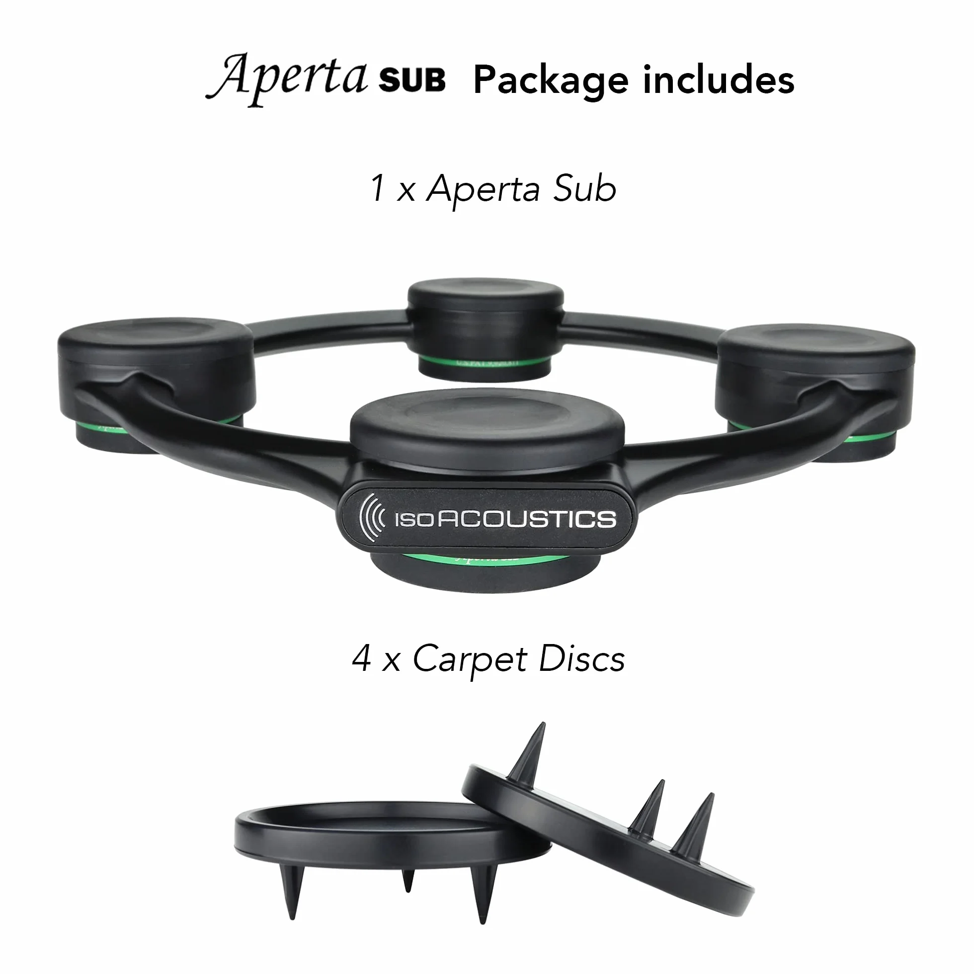 IsoAcoustics Subwoofer Isolation Stand: Aperta Sub (10.5`` W x 11.5? D)
