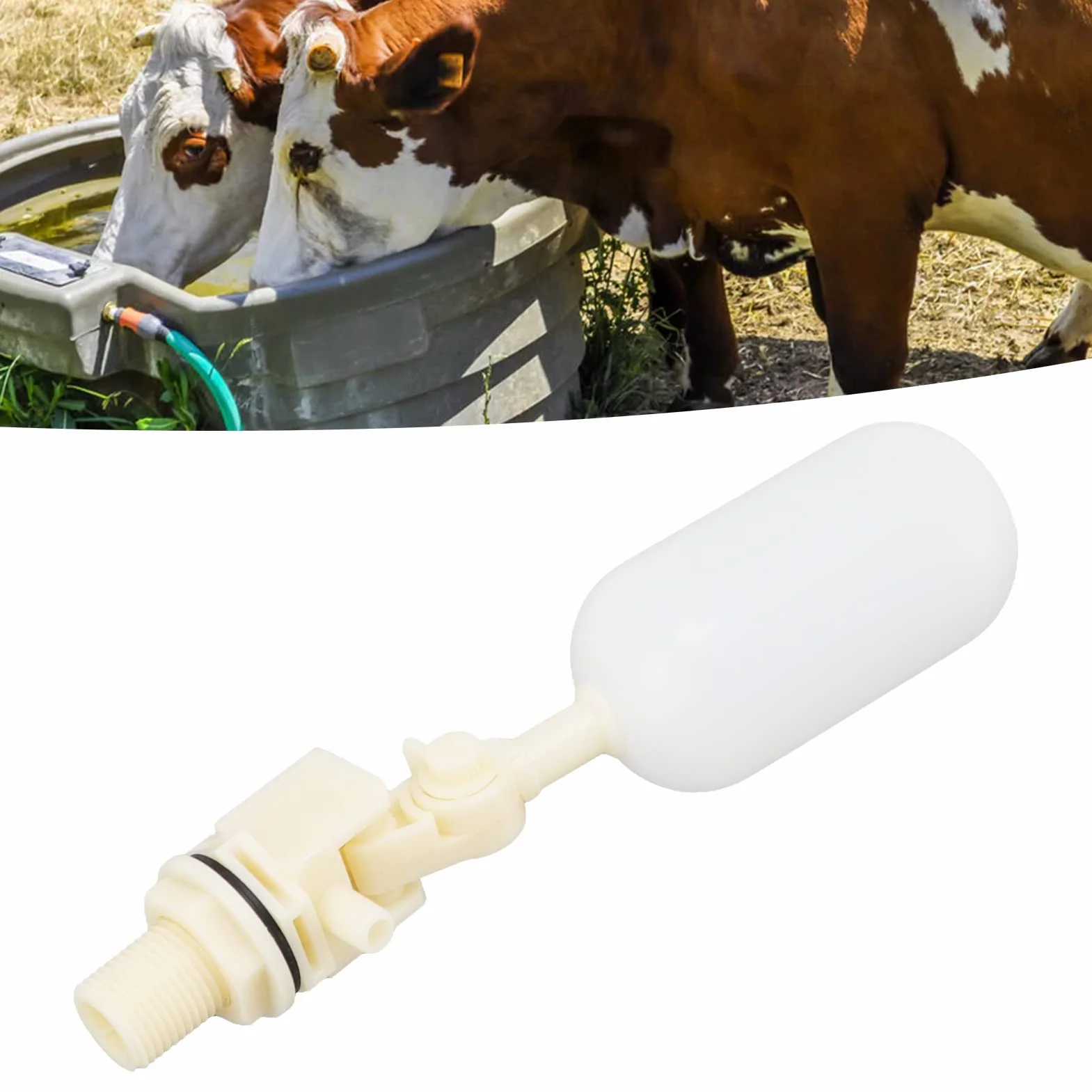 Zawór kulowy pływakowy zbiornika wody, gwint zewnętrzny Zawór pływakowy wody Plastikowy pływakowy zawór kulowy z ramionami automatycznymi Zawór pływakowy koryta wodnego Przełącznik wody do