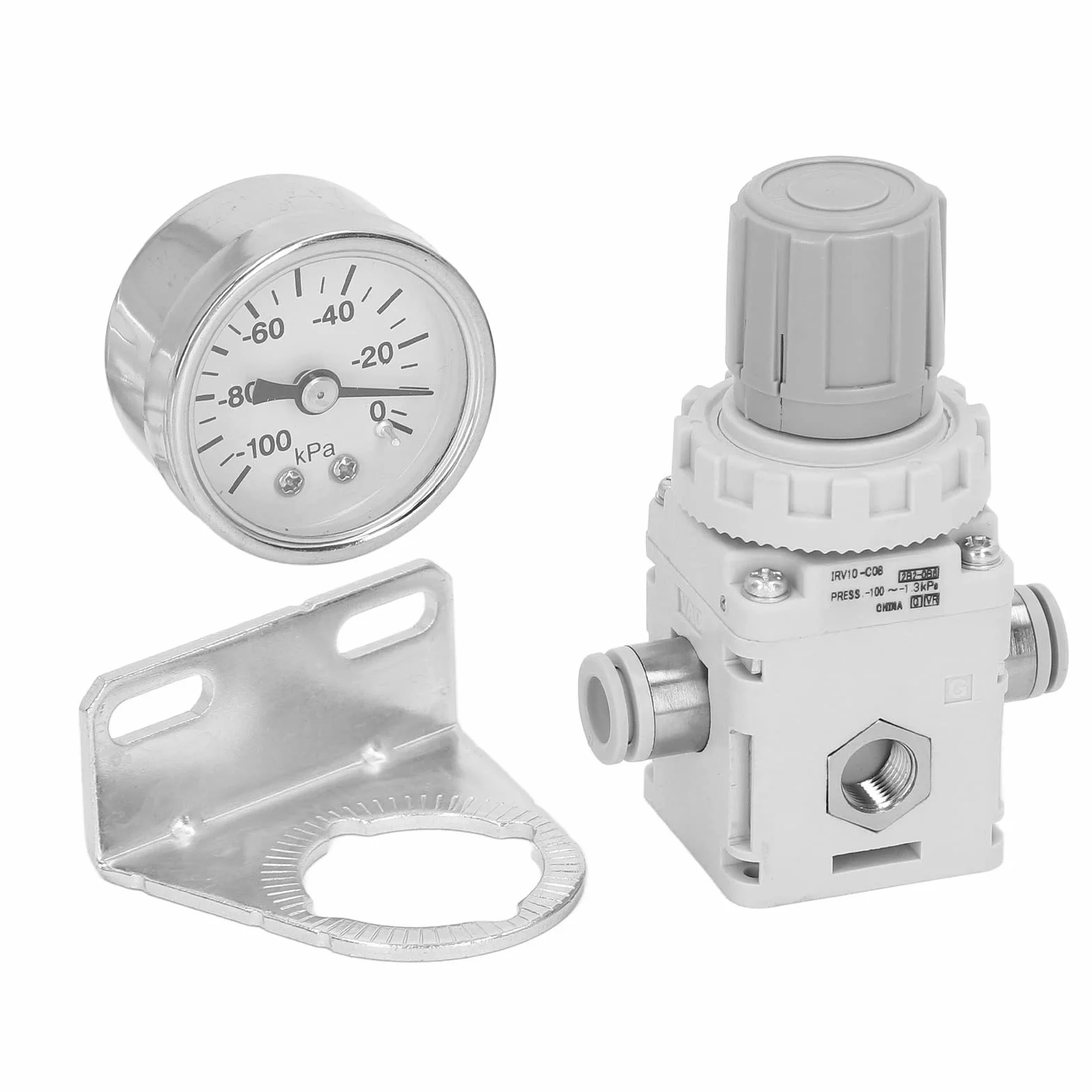Pneumatyczny Regulator Ciśnienia -100 do 1,3 kPa, 80 cm, Zawór Regulacji Podciśnienia, Samoblokujący, Precyzyjna Regulacja dla Systemów Pneumatycznych