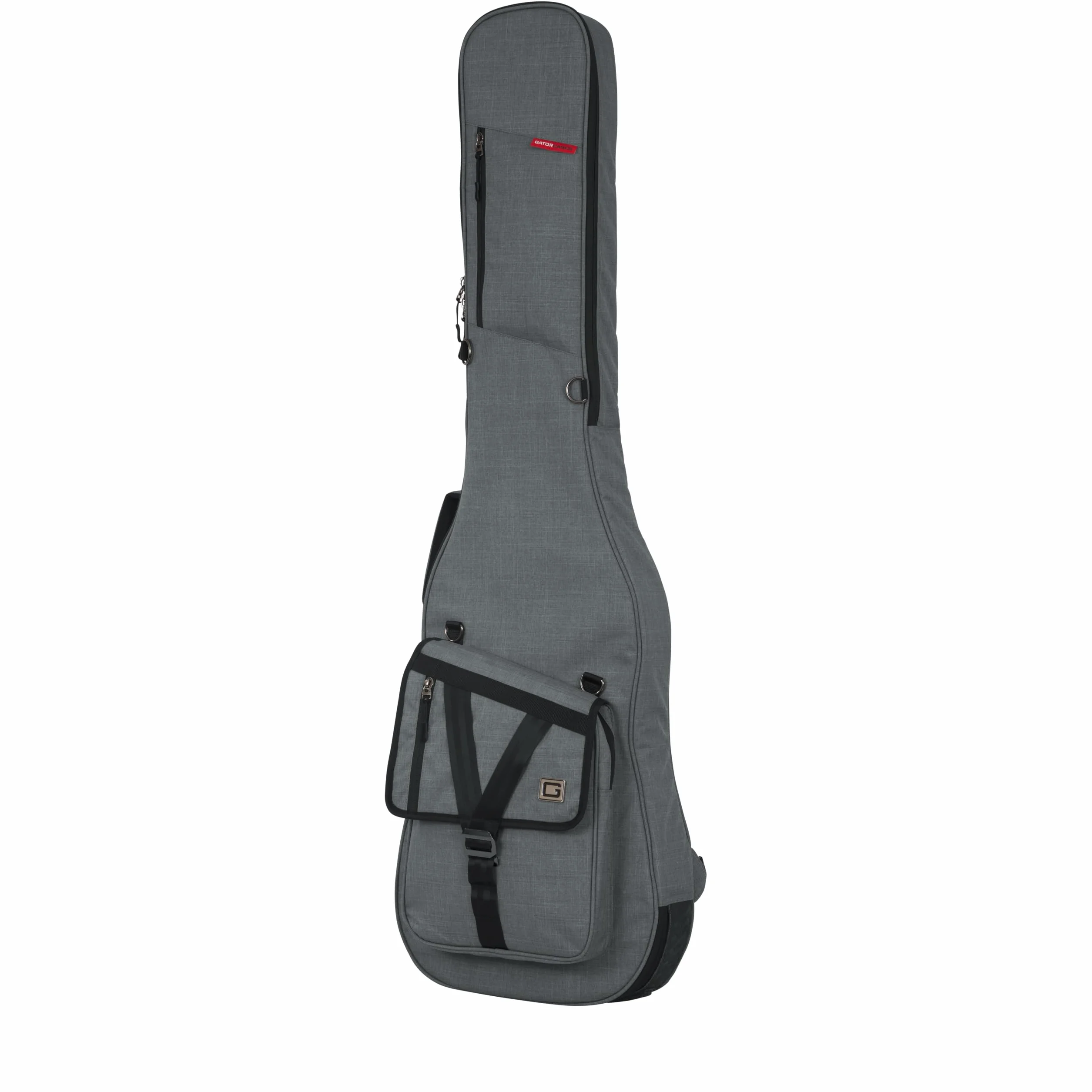 Pokrowiec na gitarę basową Gator Transit Series; jasnoszare na zewnątrz (GT-BASS-GRY)
