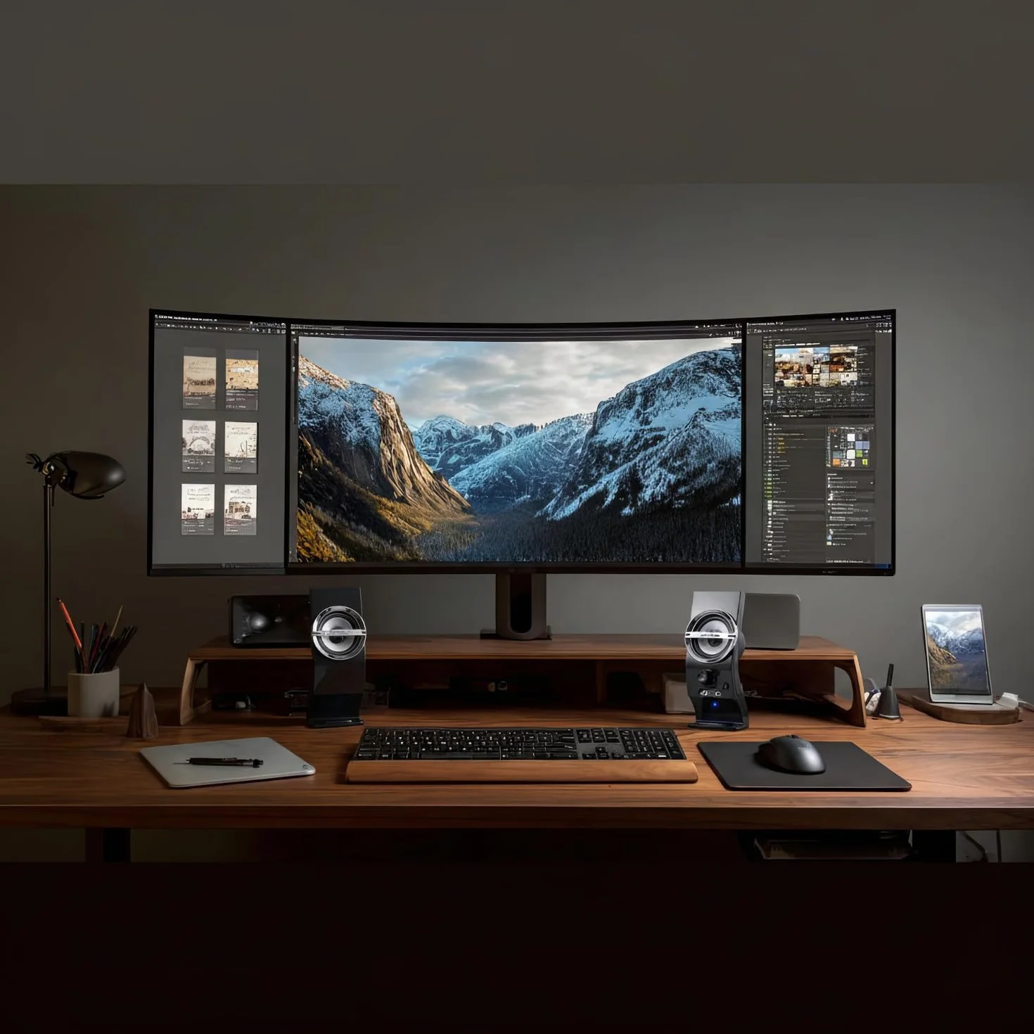 Audiocore AC805 Eleganckie Głośniki Stereo 2.0, Czarno-Srebrne do Komputera, Podświetlane LED Gamingowe do Laptopa na USB 6W, MiniJack