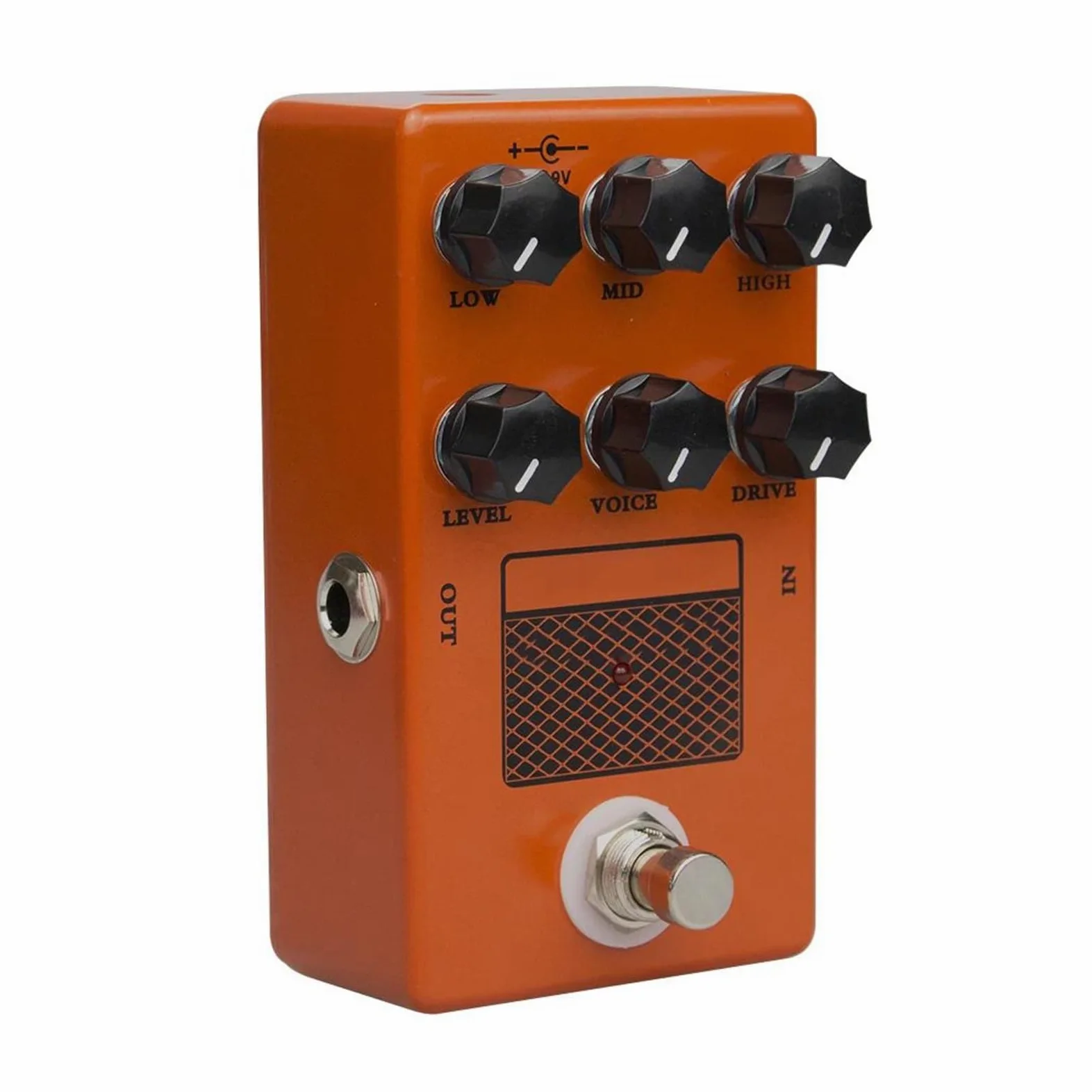 Efekty Gitarowe I Akcesoria Do Instrumentów Wzmacniacz Pedał Efektów Gitarowych True Bypass Metalowa Obudowa Profesjonalne Akcesoria(Orange)
