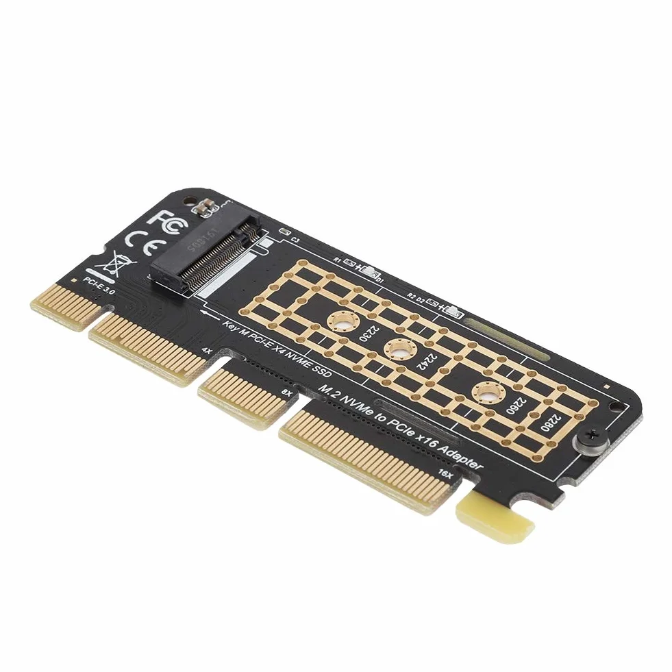 M.2 NGFF SSD do PCI-E 3.0 X16 High Speed SSD Adapter do dysku twardego dysk twardy M klucz interfejs karty do domu/biura/odtwarzacza gier