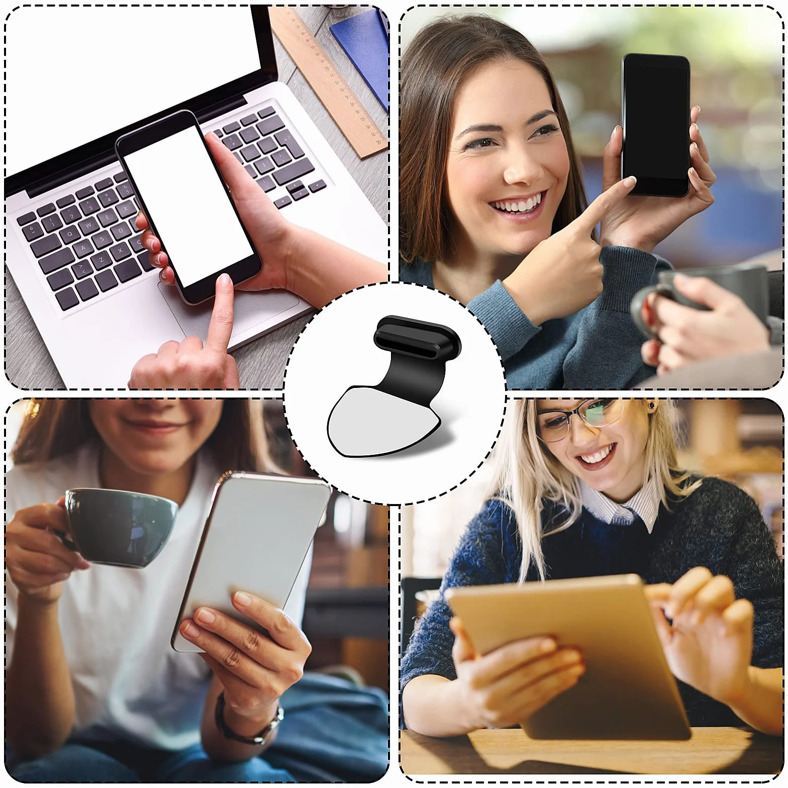 cobee Zatyczki przeciwpyłowe do portu USB C, 3 szt., wtyczka przeciwpyłowa typu C, silikonowa zatyczka do telefonu, zatyczki przeciwpyłowe, ochrona przed zgubieniem, port ładowania, osłona