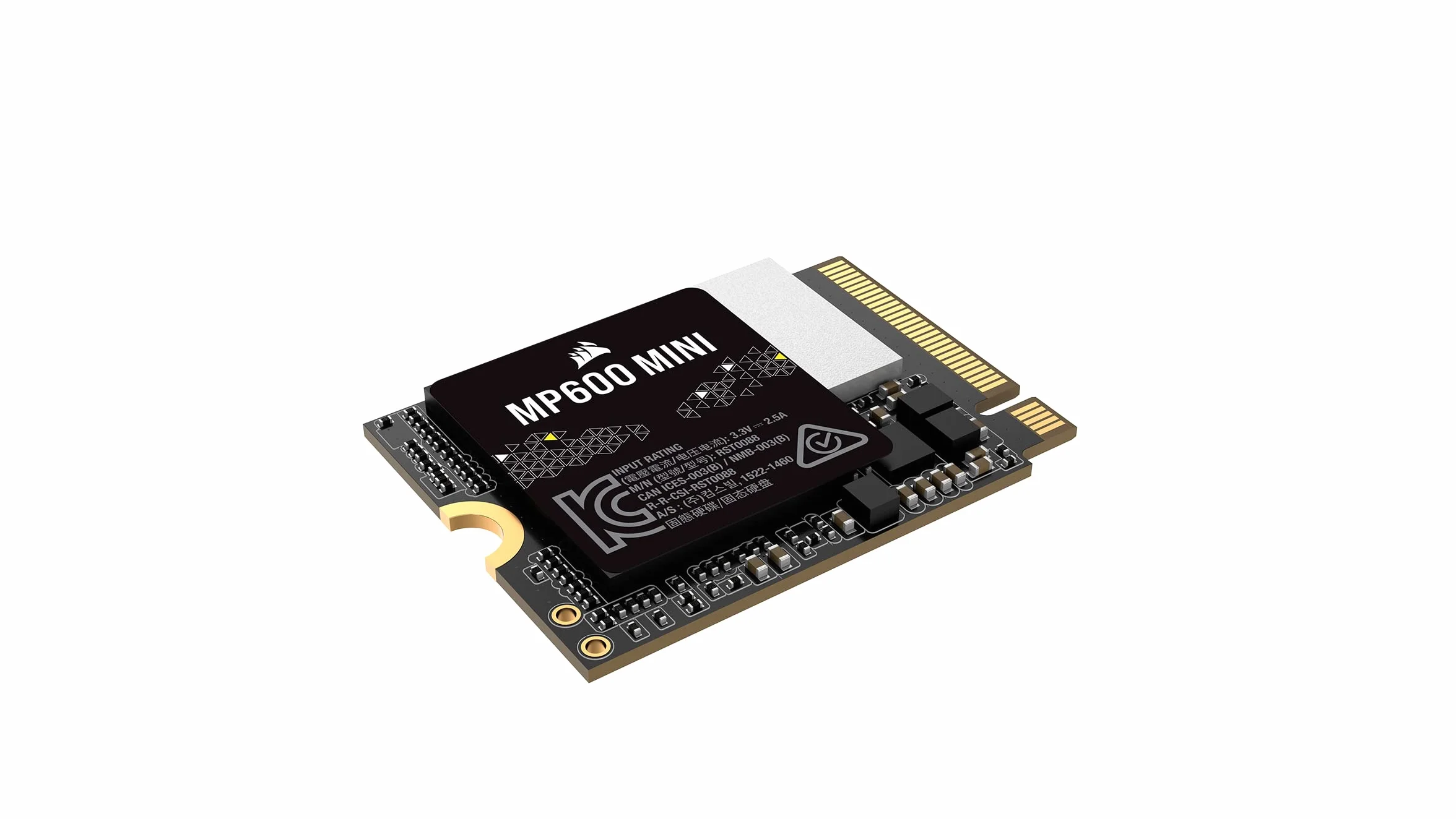 Corsair MP600 MINI 1TB M.2 NVMe PCIe x4 Gen4 2 SSD – M.2 2230 – Szybkość Odczytu do 4800 MB/s – Pamięci TLC NAND o Wysokiej Gęstości – Doskonały do Steam Deck i Microsoft Surface – Czarny