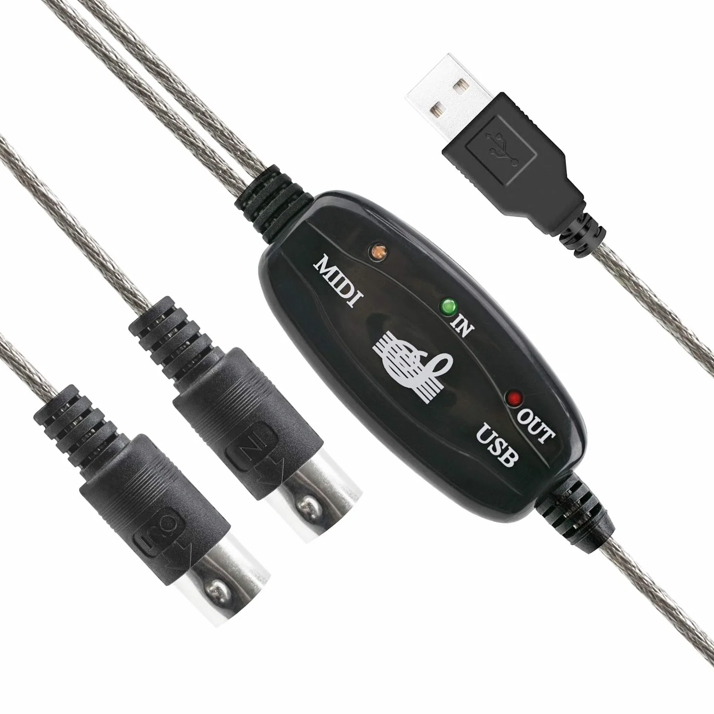 DIGIFLEX USB Midi Kabel Kabel Adapter do klawiatury muzycznej na PC Laptop
