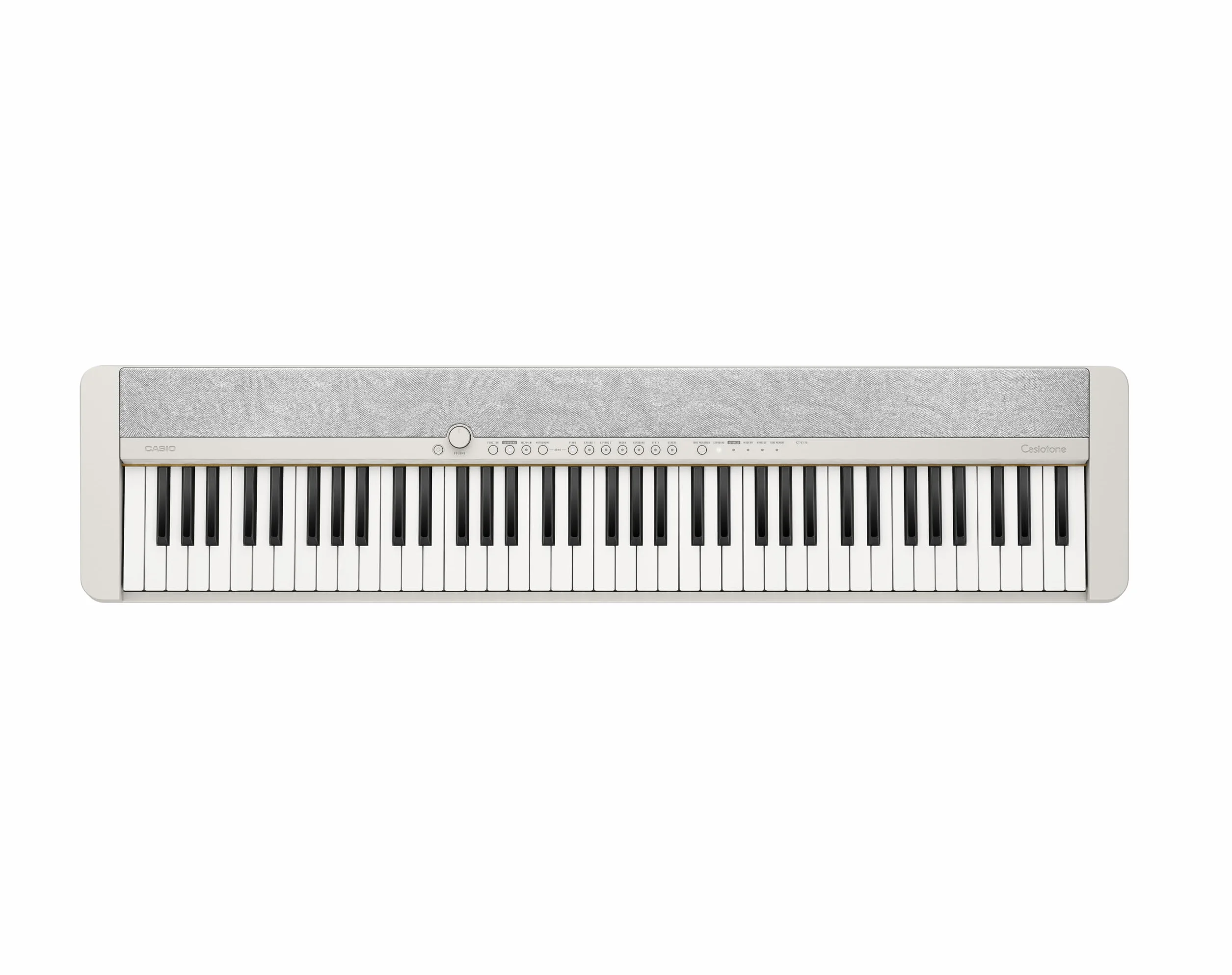 Casio Klawiatura fortepianowa CT-S1-76WE z czułymi na prędkość klawiszami i 61 tonami w kolorze białym