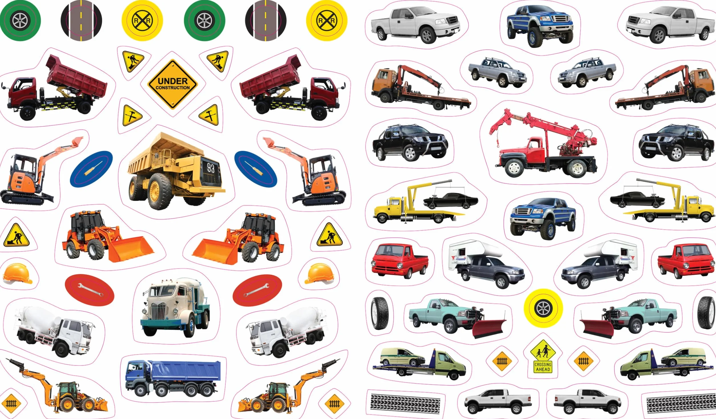 EyeLike Stickers: Trucks: 400 reusable stickers