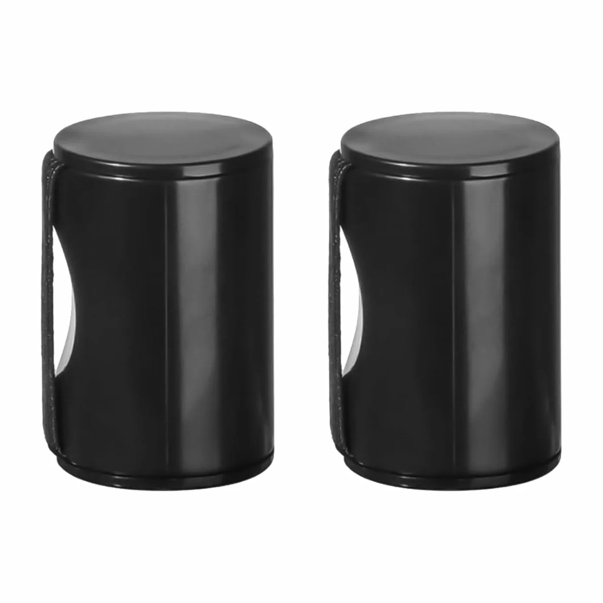 2 szt. Finger Shaker Rhythm Sand Shaker Fingers Ring Plastikowy palec muzyczny do gitary, ukulele, mandoliny, banjo (czarny)