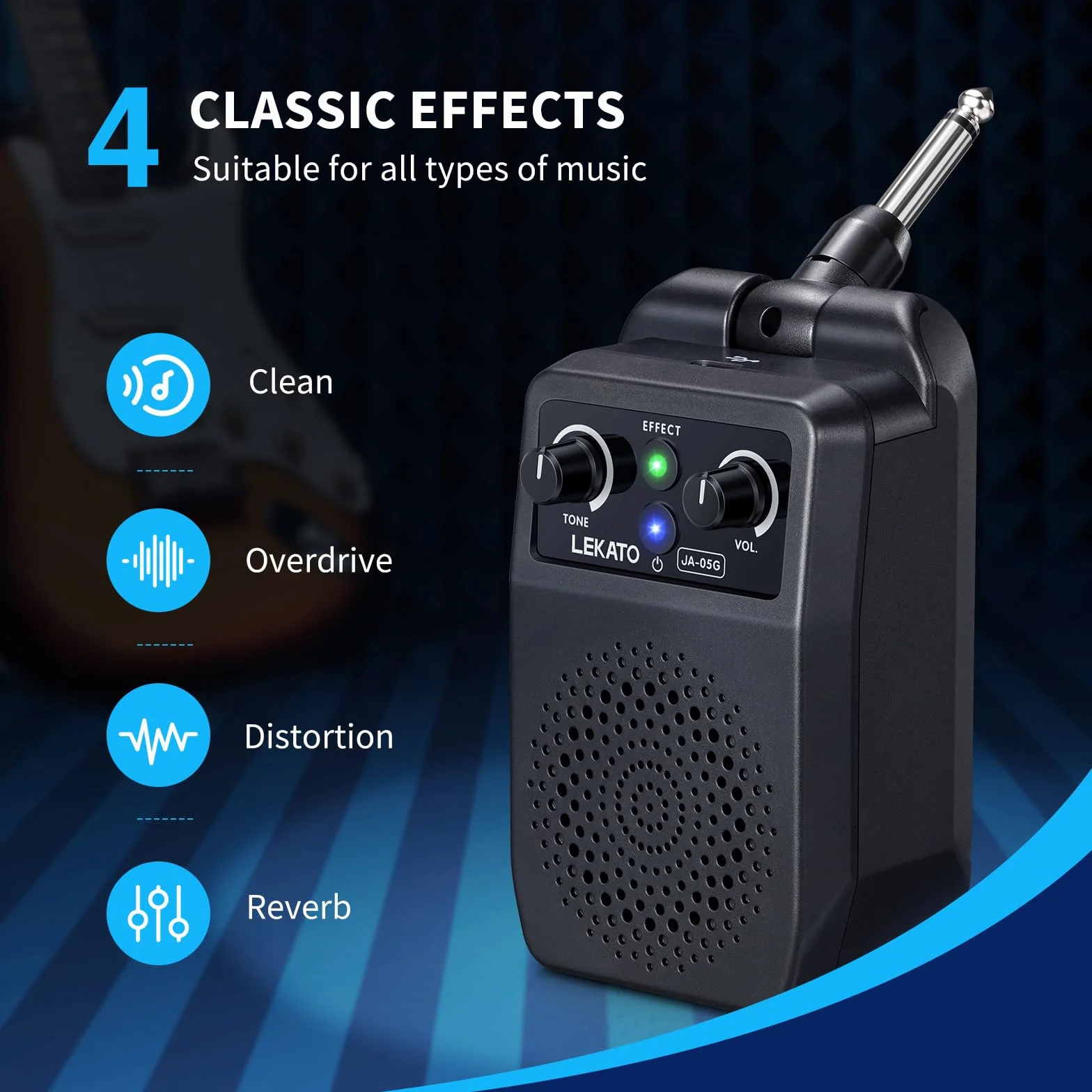 LEKATO Wzmacniacz gitarowy typu plug-in