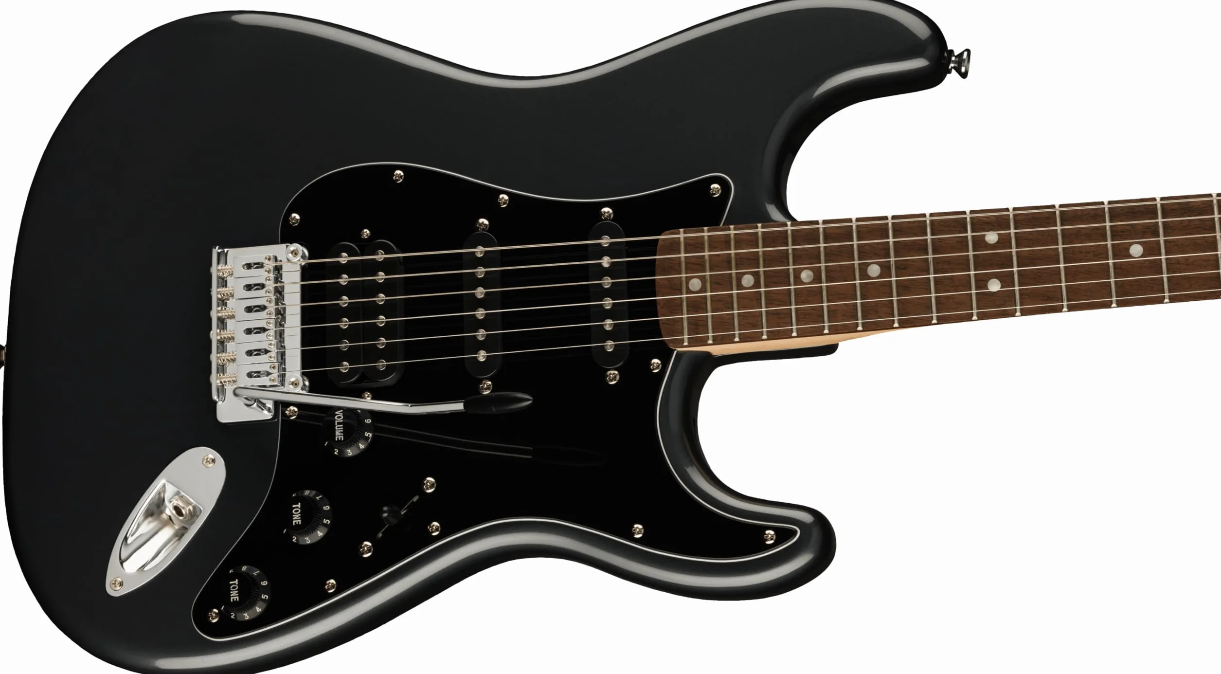 Squier by Fender Pack Affinity HSS, Charcoal Frost Metallic, ze wzmacniaczem, pakiet gitary elektrycznej, zawiera darmowe wirtualne kursy Fender Play