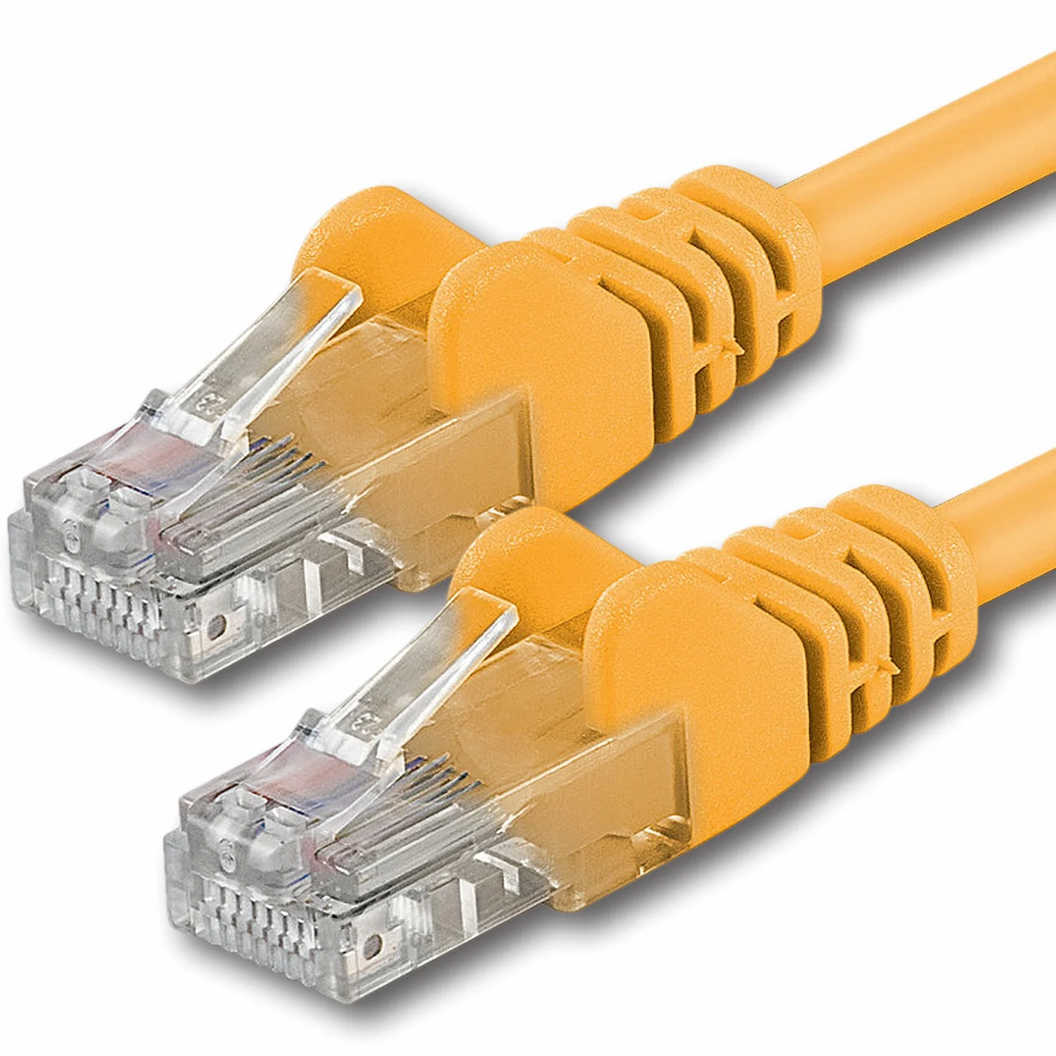 1aTTack CAT 6 UTP kabel sieciowy, połączeniowy z 2 wtykami RJ45. 1m gelb - 1Stück