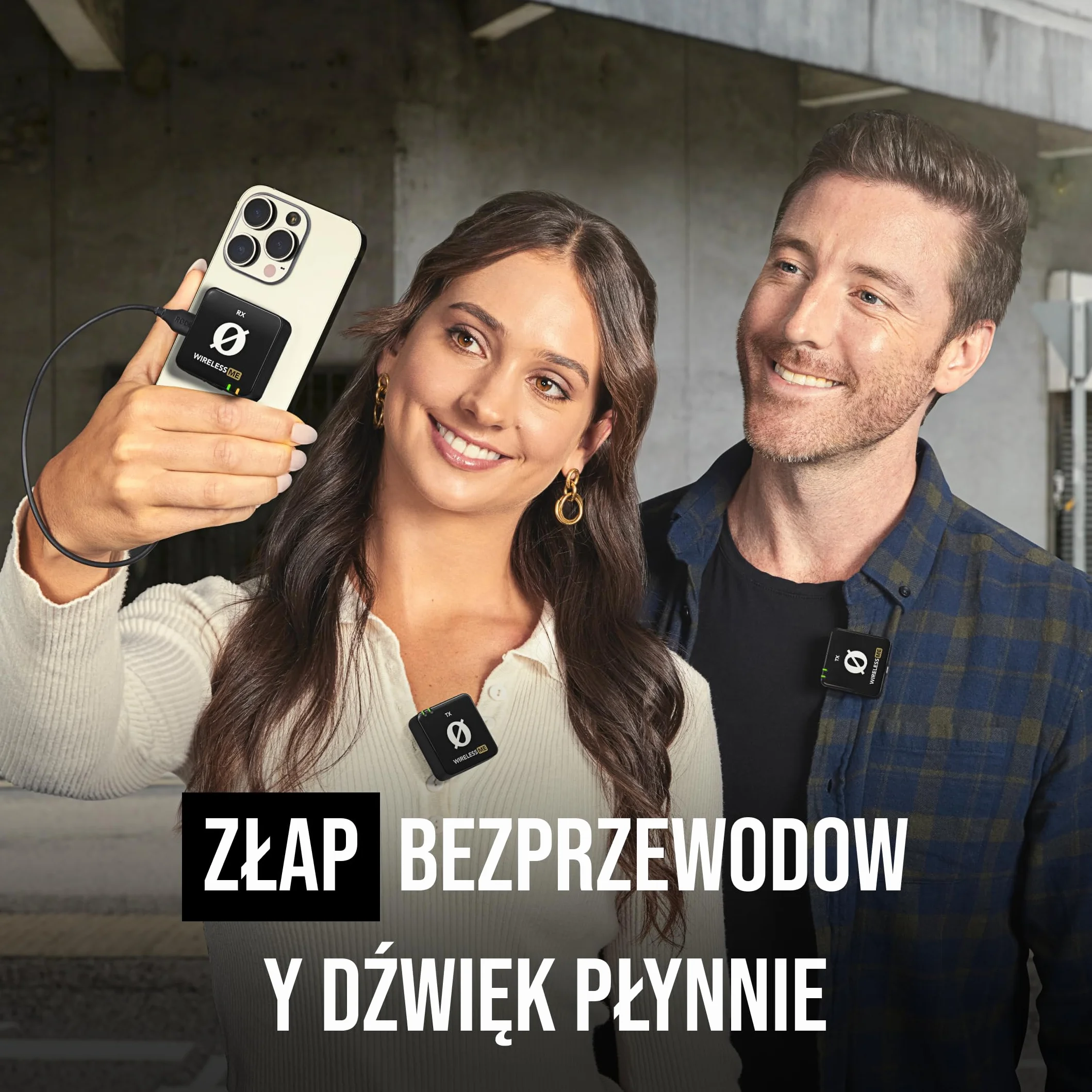 RØDE Wireless ME Dual Set - Ultrakompaktowy bezprzewodowy system mikrofonów z GainAssist, zasięgiem 100 m do filmów, wywiadów i treści (Czarny)