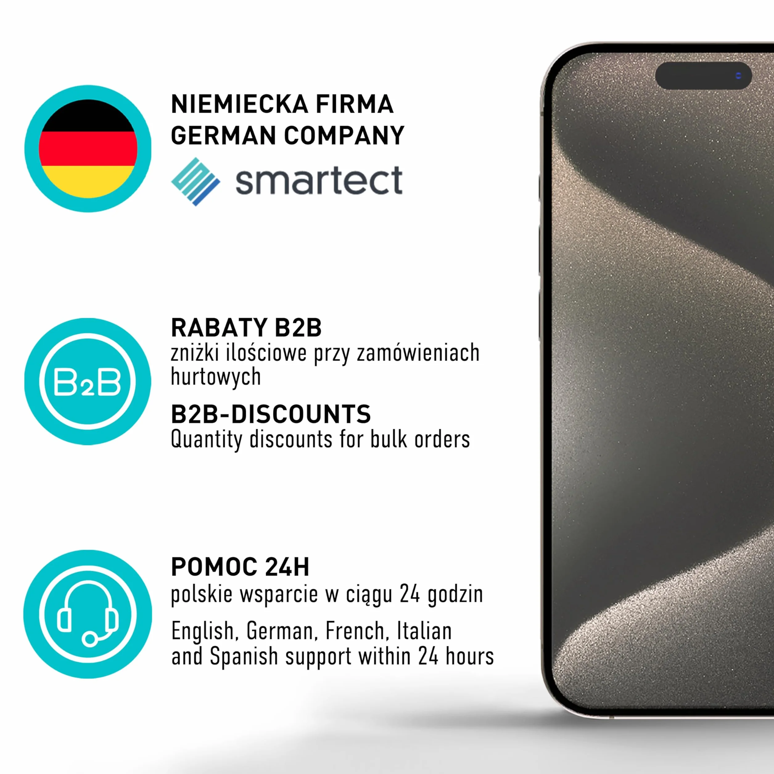 smartect Folia Ochronna TPU [3 Sztuki, Clear] dla Huawei Watch Fit 3, Zakrywa cały wyświetlacz, Ochraniacz Ekranu bez Pęcherzyków, Bez Odcisków palców