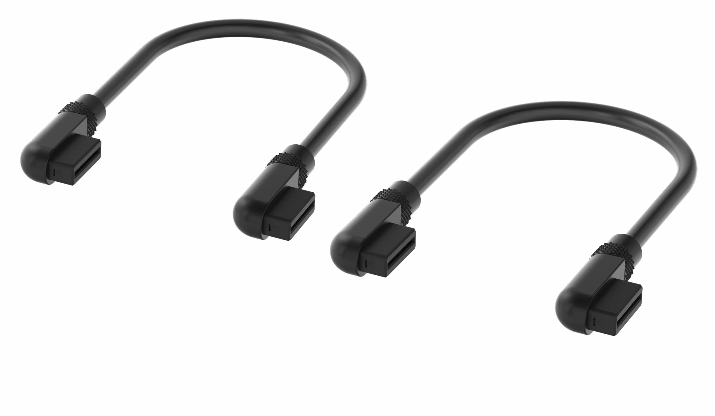 CORSAIR iCUE LINK Kabels - 2x 135mm Smukły 90° - Czarny
