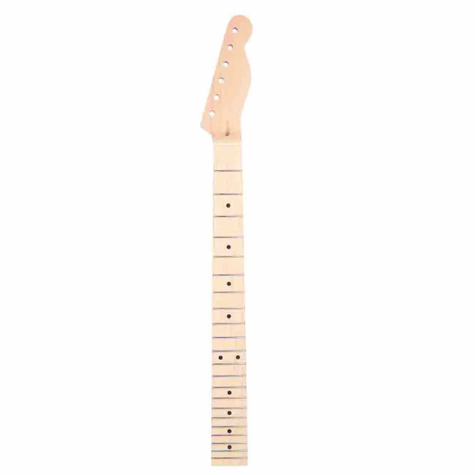 Gryf Gitary, 22 Progi Klon Drewniany Gryf Gitary Elektrycznej z Czarnymi Kropkami do Gitar w Stylu TL (Brak tylnej linii środkowej)