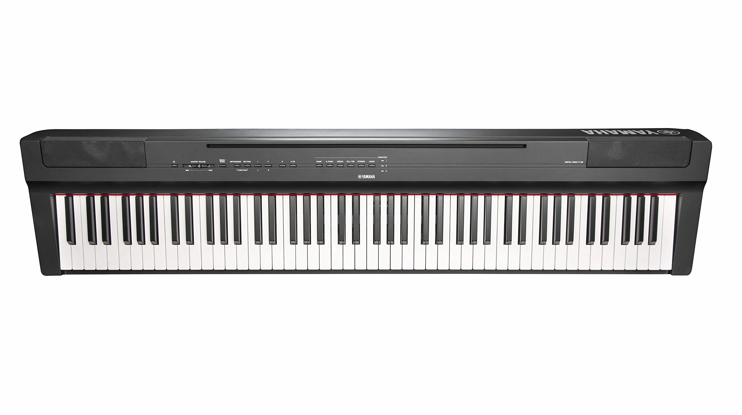 Yamaha P-125 przenośne pianino cyfrowe - smukłe, dynamiczne i mocne, dla hobbystów i początkujących, czarne