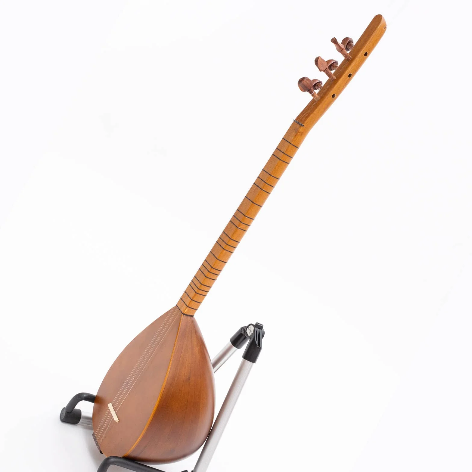 Turecki Cura Saz Ręcznie wykonany instrument z drewna kasztanowego z kołkami z palisandru