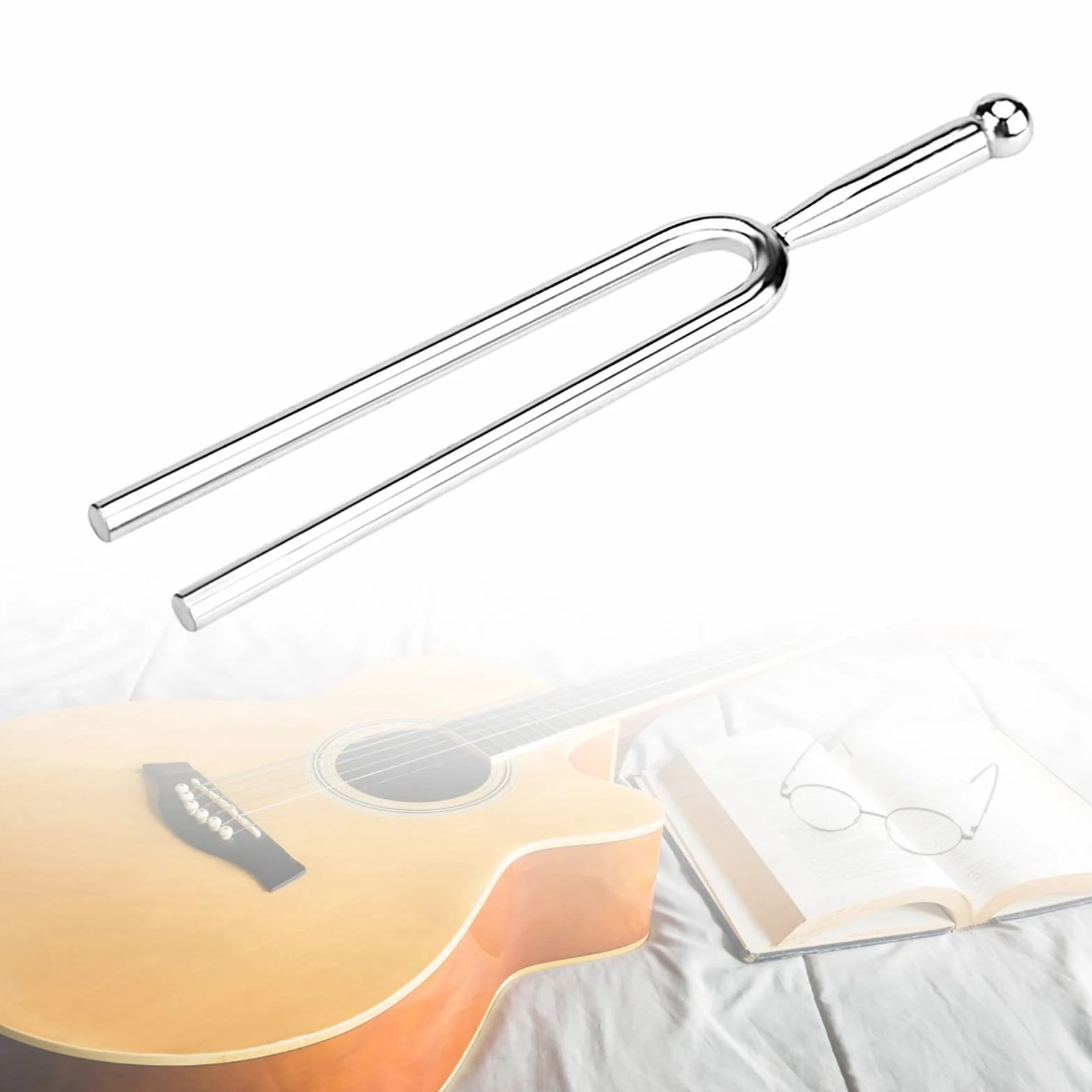 MAGT Widelec tuningowy, stal nierdzewna, standard A, 440 Hz, instrumenty muzyczne, skrzypce, gitara, tuner, urządzenie