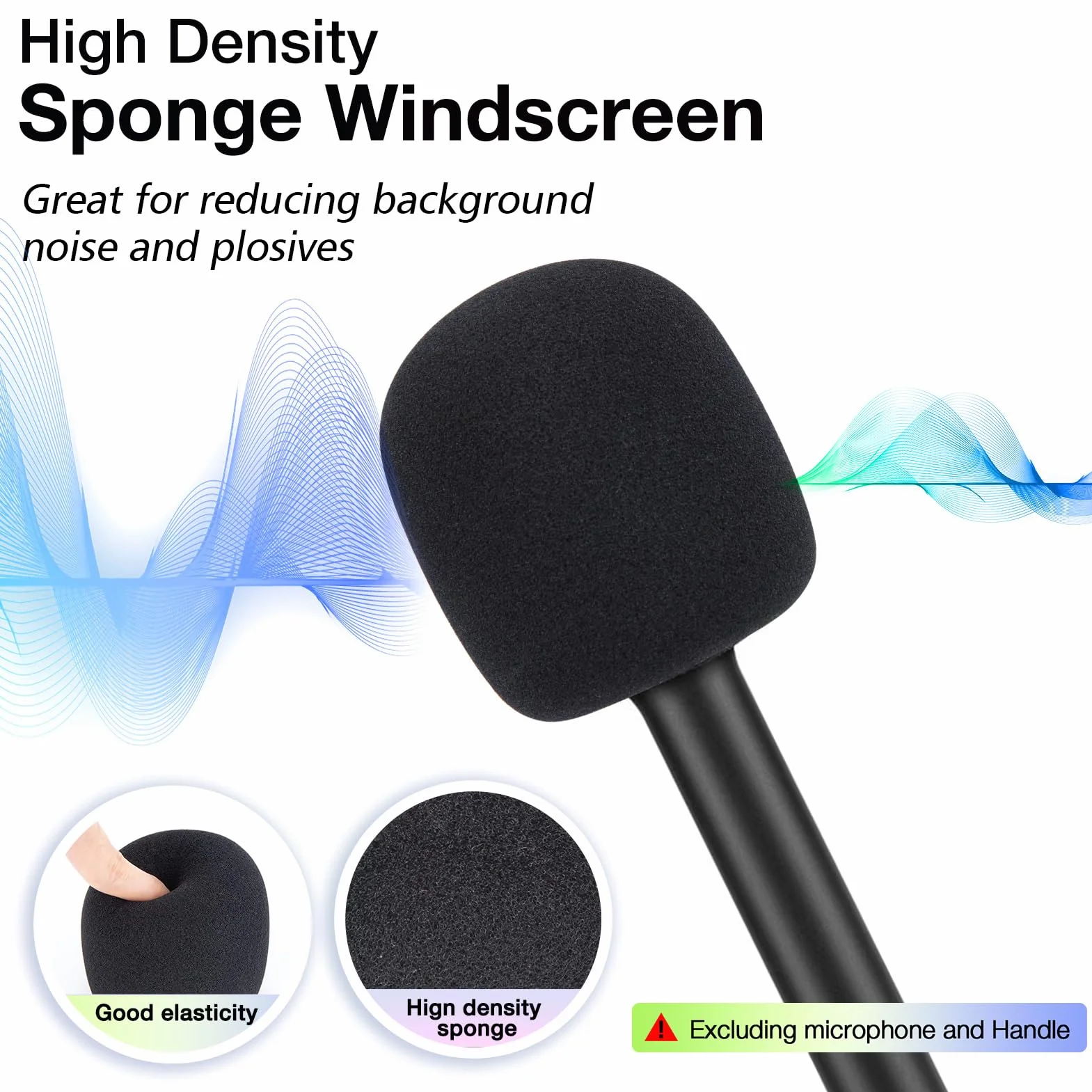SUNMON Kompatybilny z Rode Wireless Go 2 - pamięć podręczna mikrofonu bezprzewodowego, poprawia jakość dźwięku, filtr pop do bezprzewodowego Go, bezprzewodowego GO 2, bezprzewodowego