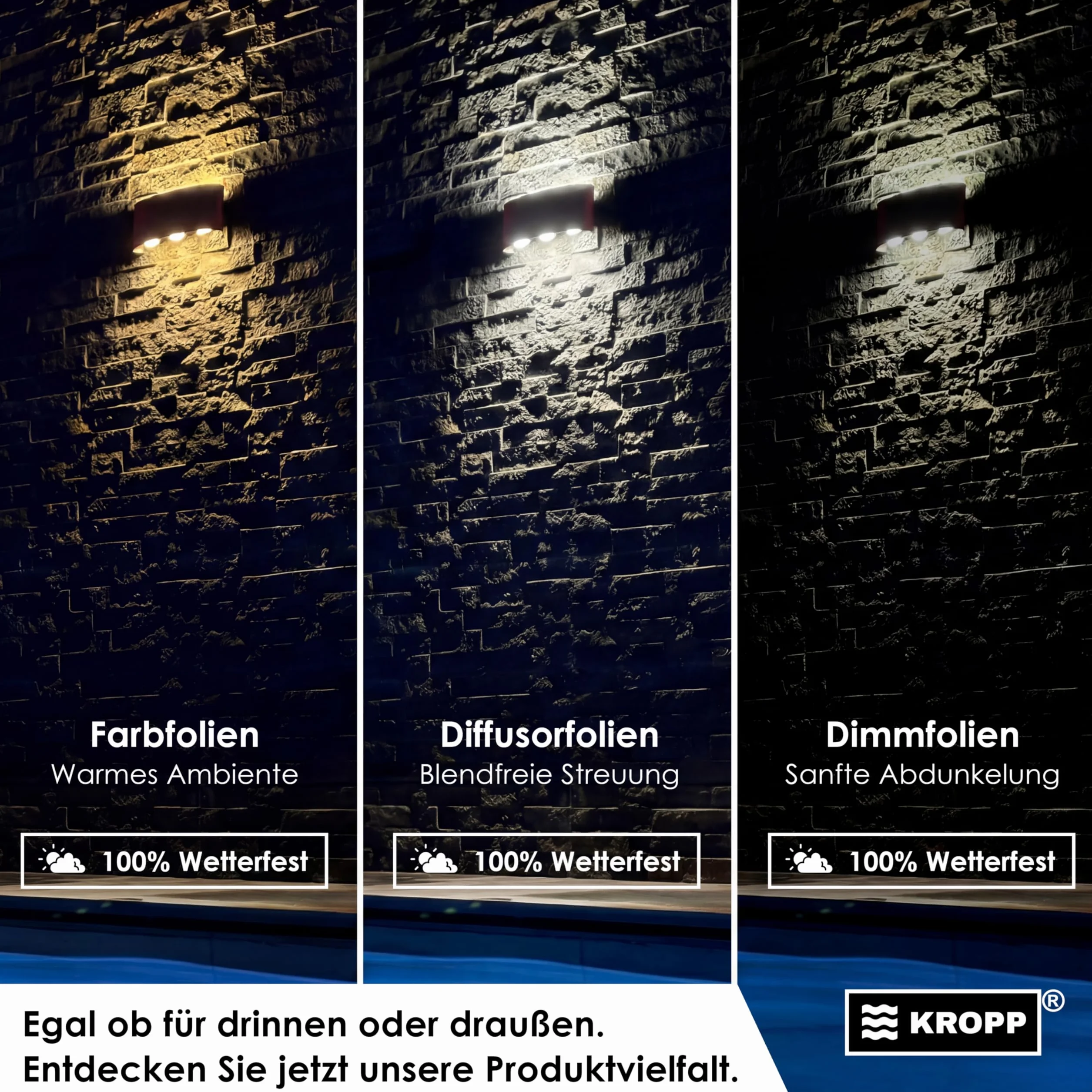 Kolorowe folie samoprzylepne KROPP do lamp LED, 5 CM cięcie, 3 tony ciepły biały filtr barwny do korekcji kolorów, światło dzienne do światła żarowego, zestawy filtrów po 9 sztuk (⌀ 50 mm)