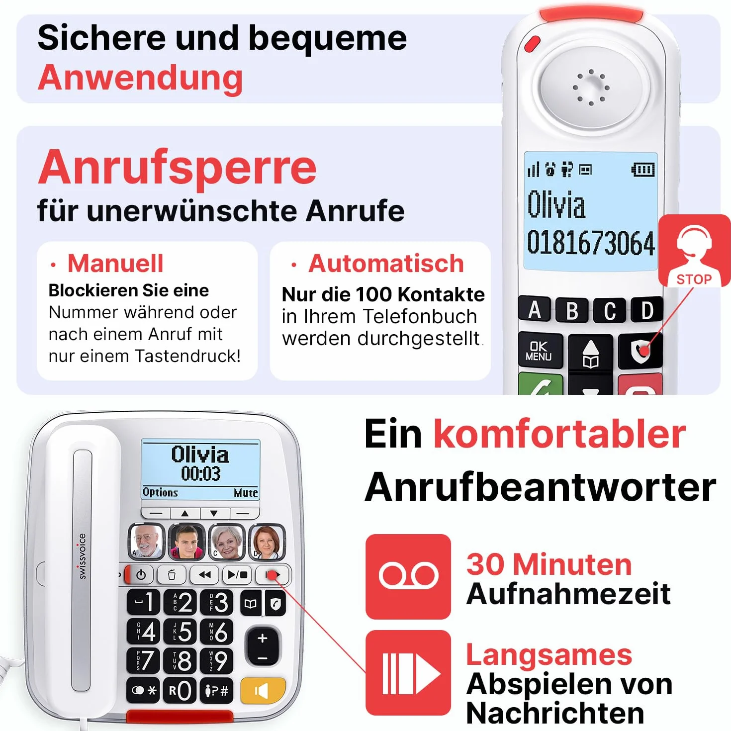 Swissvoice Xtra 3355 Combo Telefon Comfort