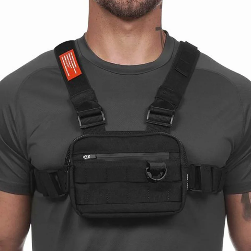 Torba na klatkę piersiową Radio Walkie, z uprzężą, do uprawiania sportów na świeżym powietrzu, joggingu, fitnessu