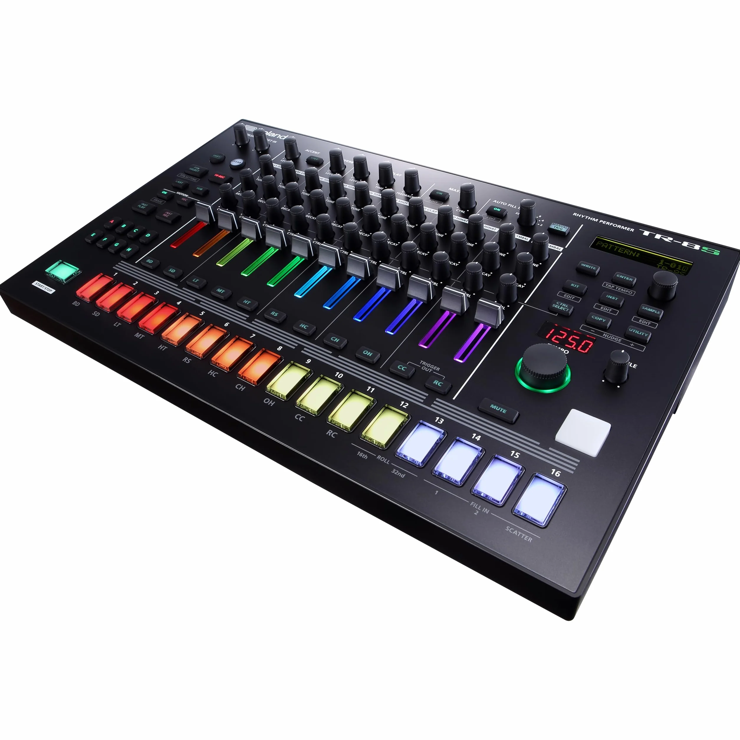 Roland TR-8S Rhythm Performer | Zaawansowany Automat Perkusyjny z Klasycznymi Brzmieniami Perkusyjnymi TR, w tym TR-808, TR-909, TR-707, TR-727, TR-606 i CR-78 | Technologia ACB | 128 Zestawów