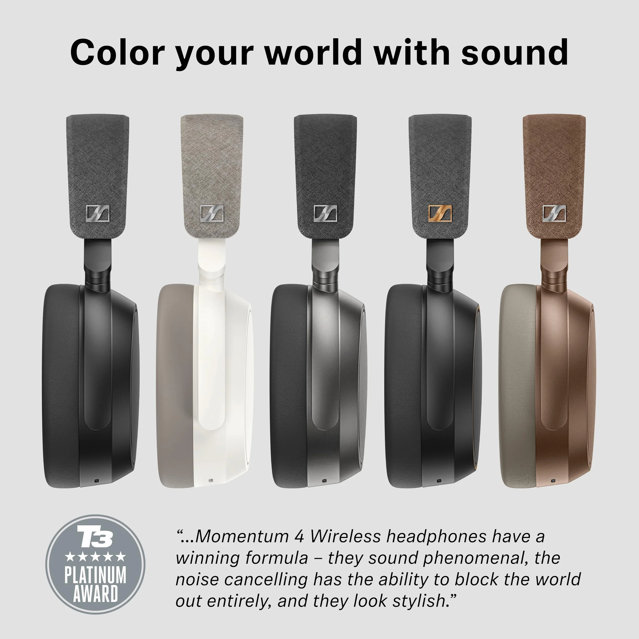 Sennheiser MOMENTUM 4 Special Edition - zestaw słuchawkowy z Bluetooth zapewniający krystaliczną czystość dźwięku podczas połączeń, z aktywnym tłumieniem hałasu, Czarny/Miedziany