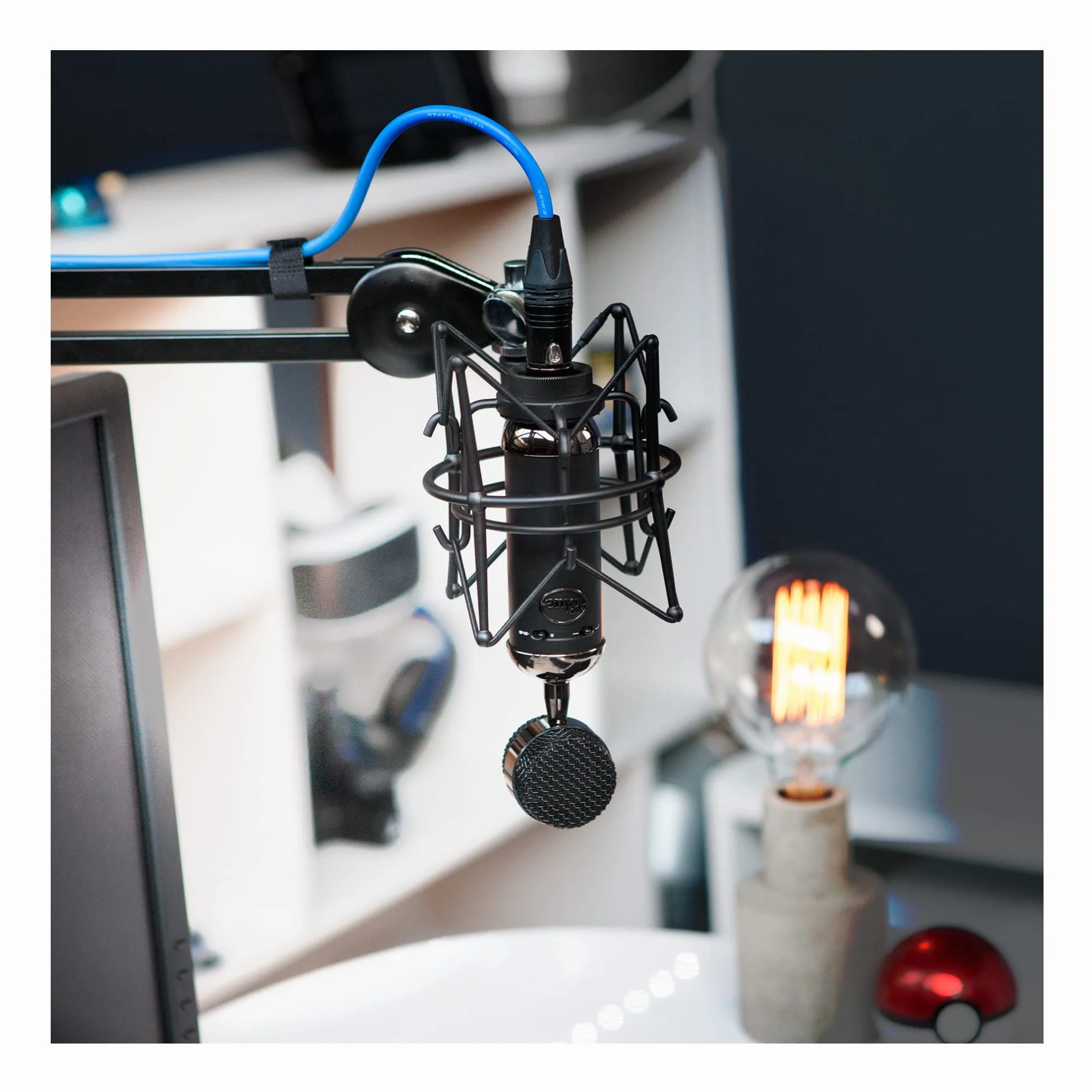 Blue Spark SL XLR Mikrofon Pojemnościowy z Dużą Membraną, Czarny, do Gamingu, Nagrywania, Streamingu