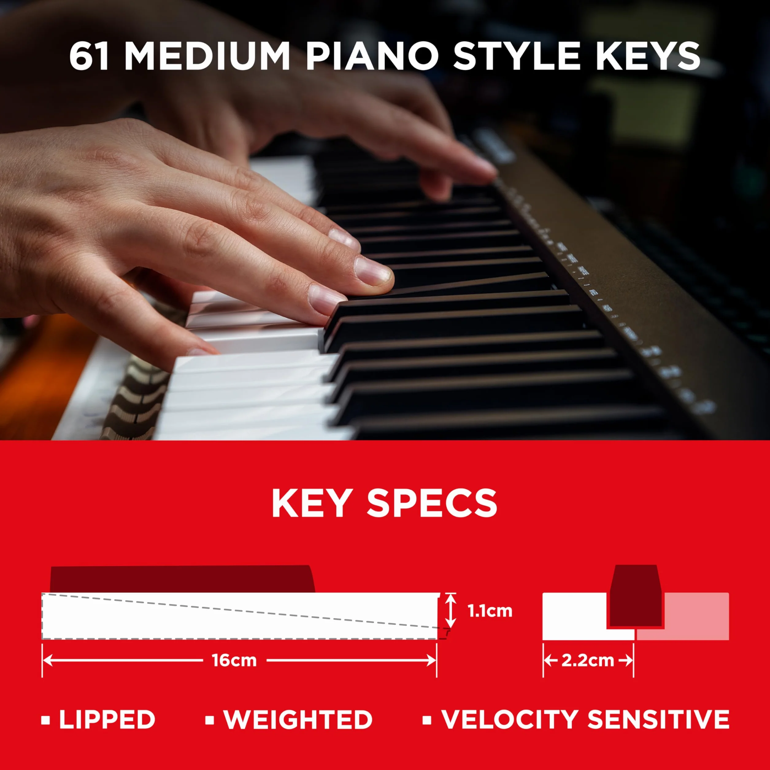 M-AUDIO Keystation 61 MK3 61-klawiszowa klawiatura sterująca MIDI USB