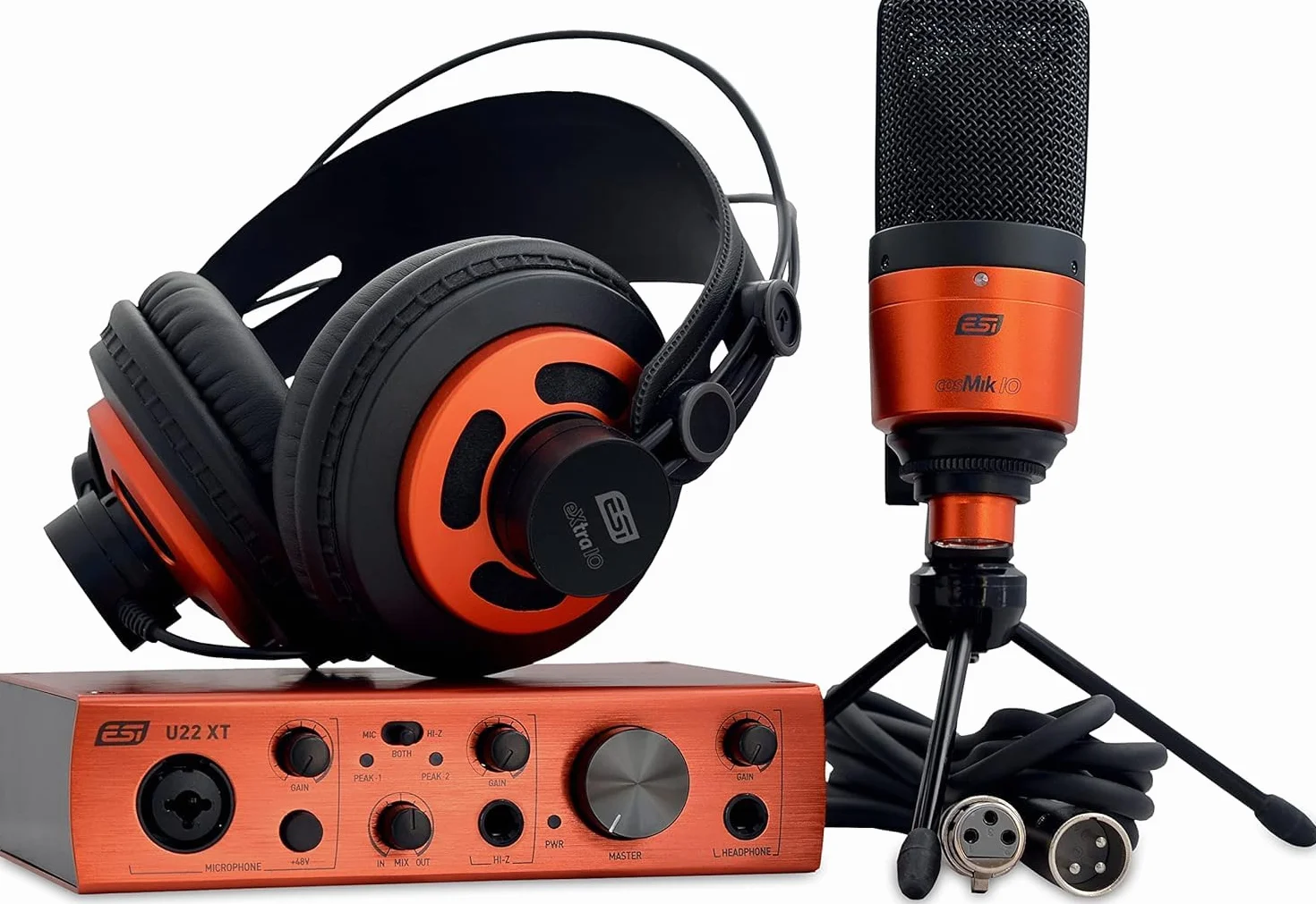 ESI U22 XT cosMik Set Professional Studio Recording Bundle