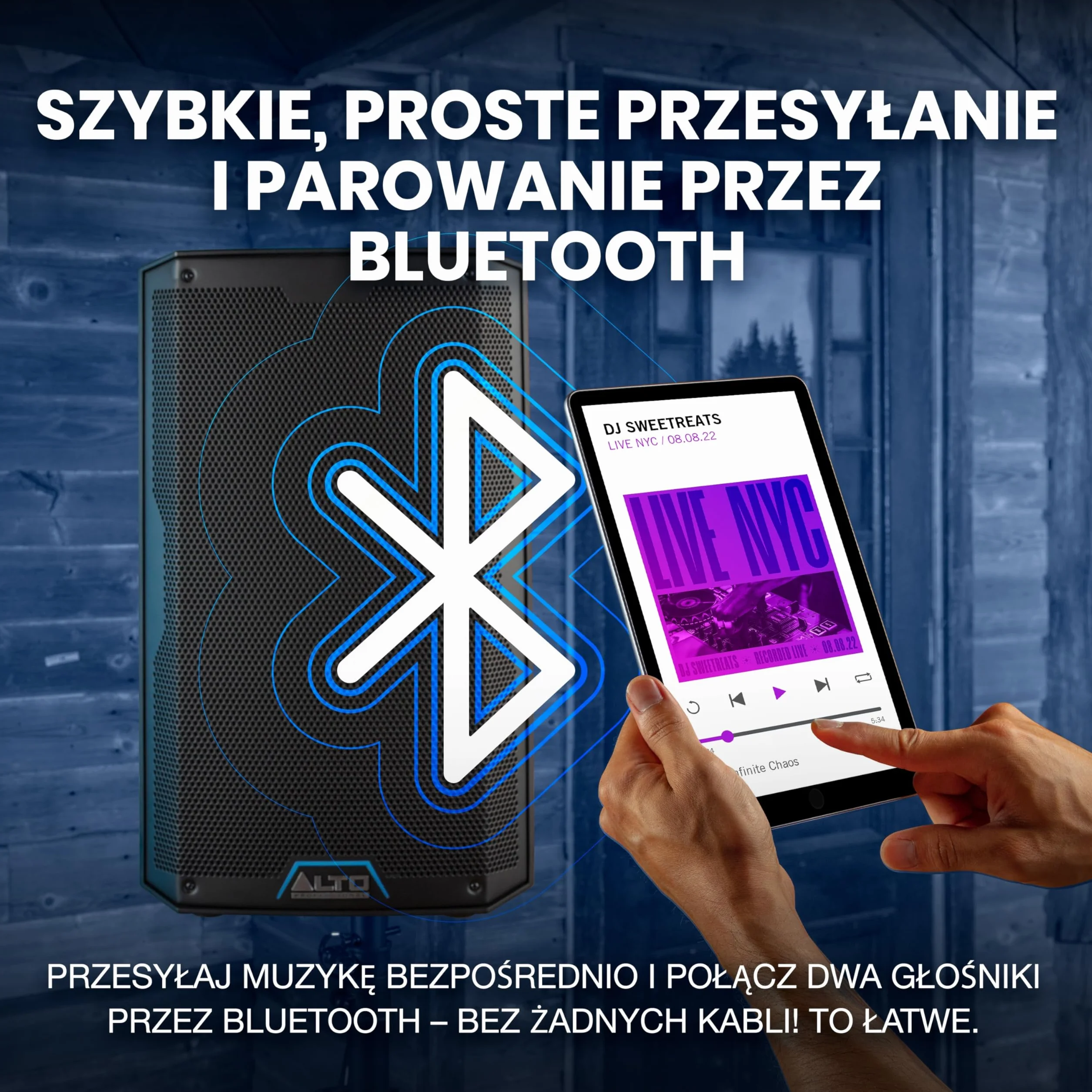 ALTO TS410 Aktywny Głośnik PA 2000W 10" z 3-Kanałowym Mikserem, Bluetooth, Bezprzewodowym Podłączaniem Głośników, DSP i Aplikacją