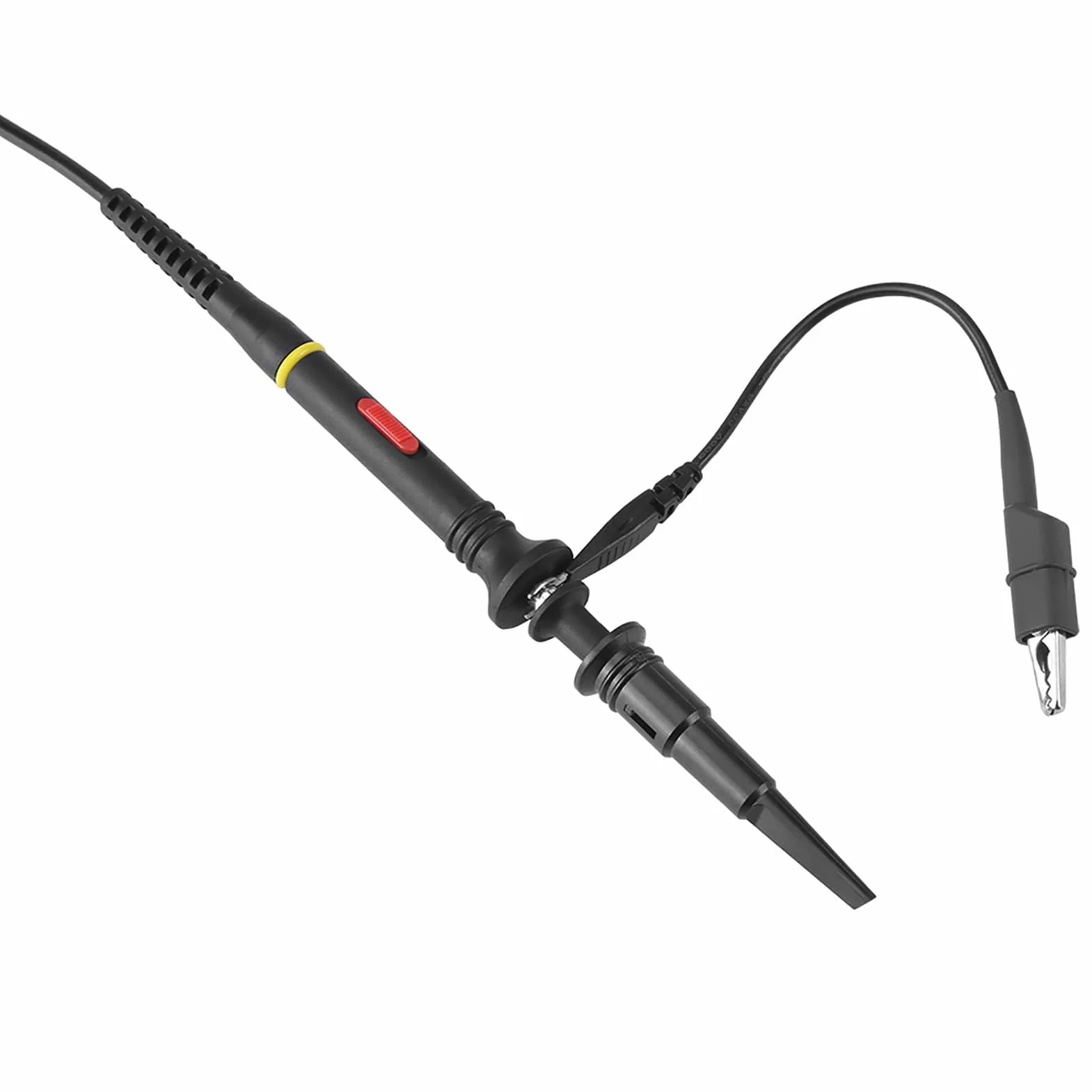 1pc P2200 Uniwersalny Wysoki Pp215, Sonda Zakres Sondy dokładność 200MHz Sonda Oscyloskopowa X1 Zestaw Akcesoriów BNC Sondy Klipsowe Kabel Klipsowy Czarny