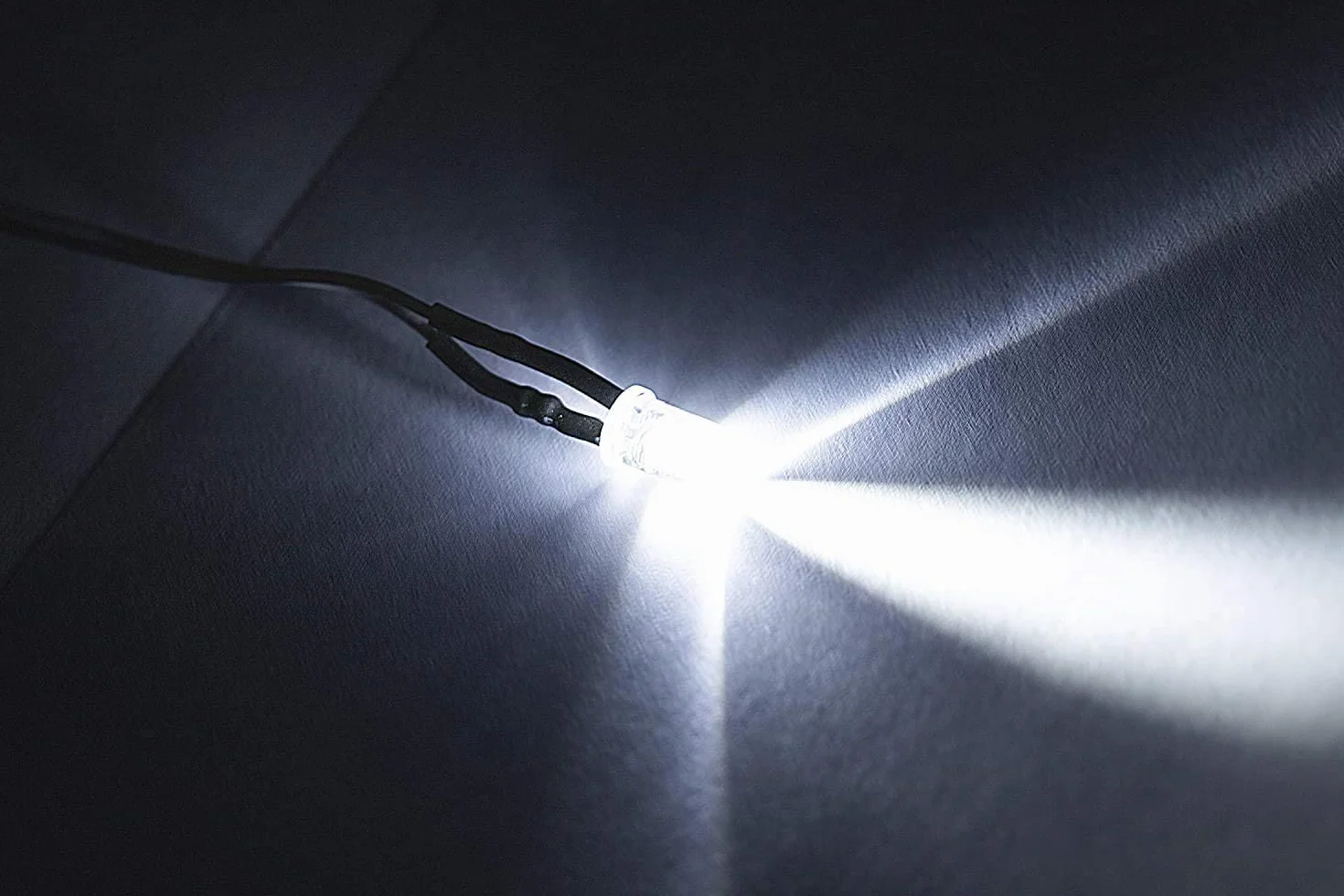 Diody LED, 10 szt. 12 V 0,06 W 5 mm kabel świetlny LED elektroluminescencyjna dioda z 20 cm wstępnie przewodowa, wielokolorowa (biała)