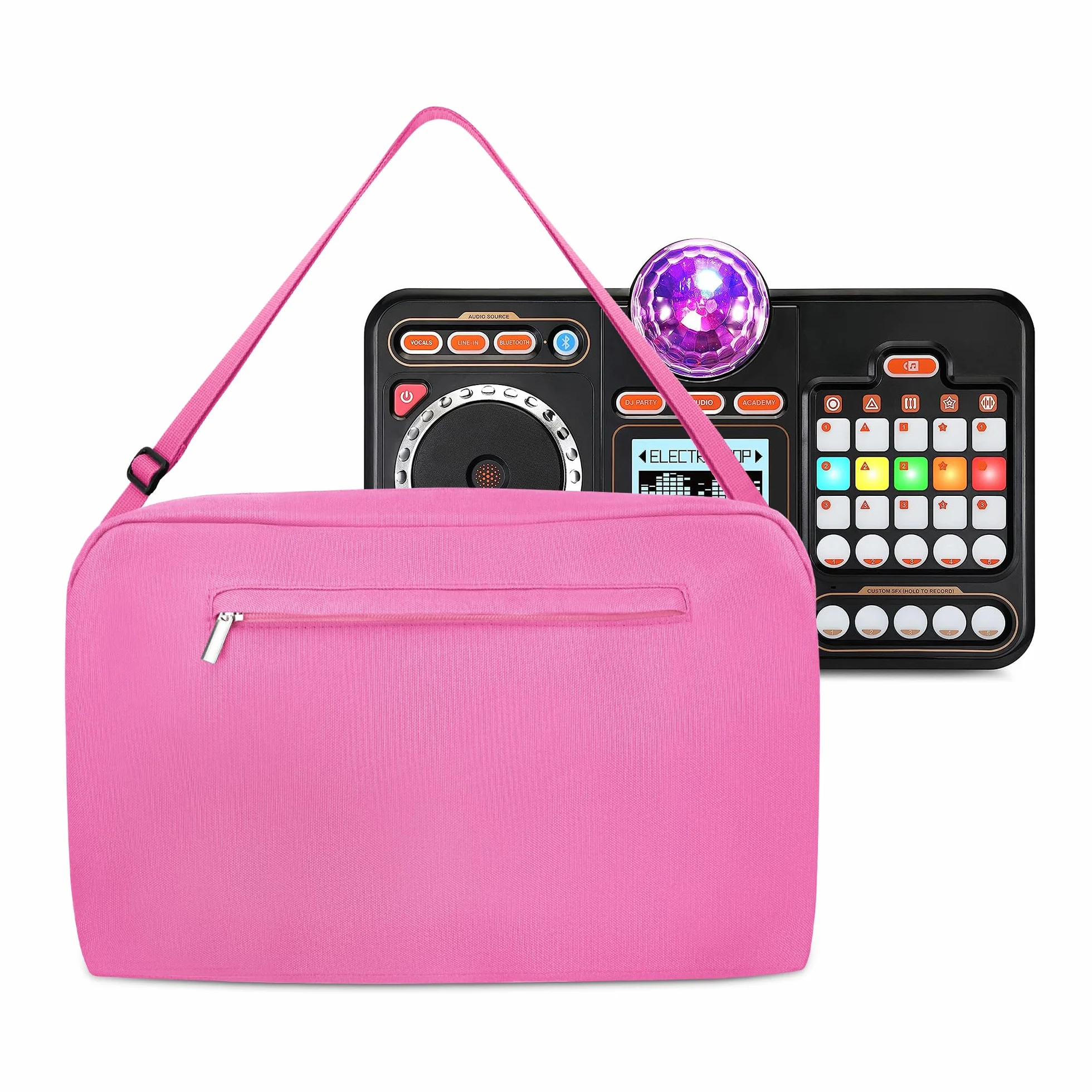 Torba kompatybilna z VTech Kidi DJ Mix Toy DJ Mixer, różowa