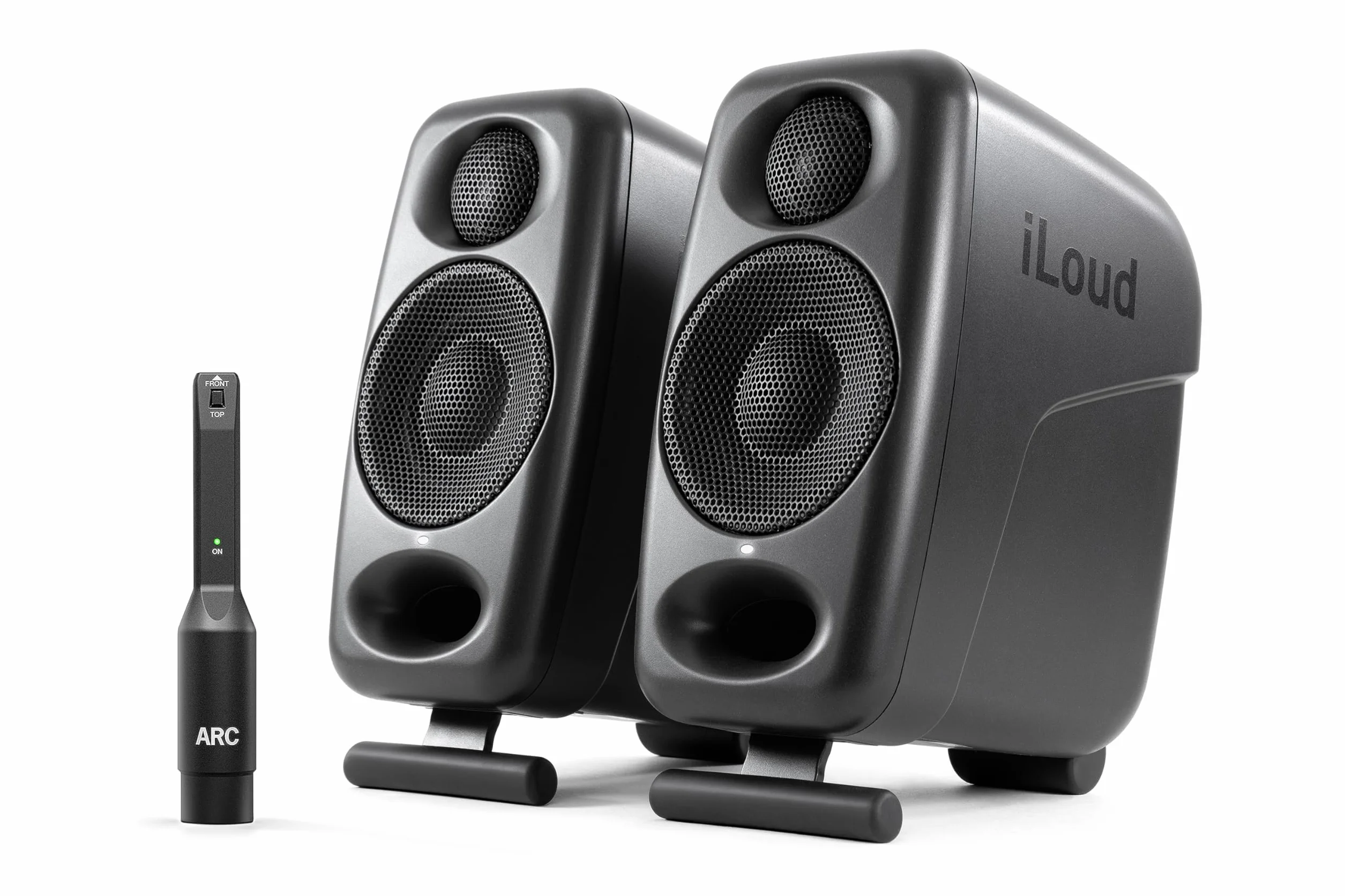 IK Multimedia iLoud Micro Monitor Pro Pair 2-Way Bi-Amped Compact Reference Studio Monitors Black